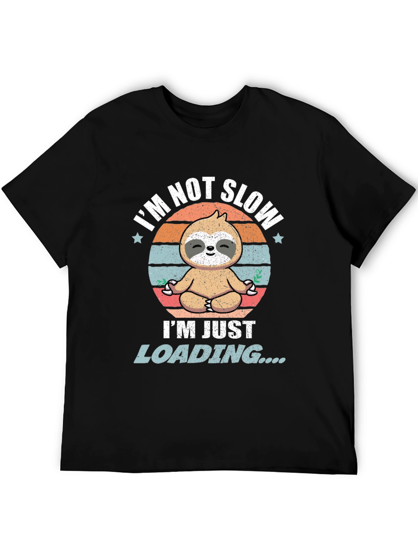 Funny Sloth Loading T-Shirt - Mens Graphic Tee