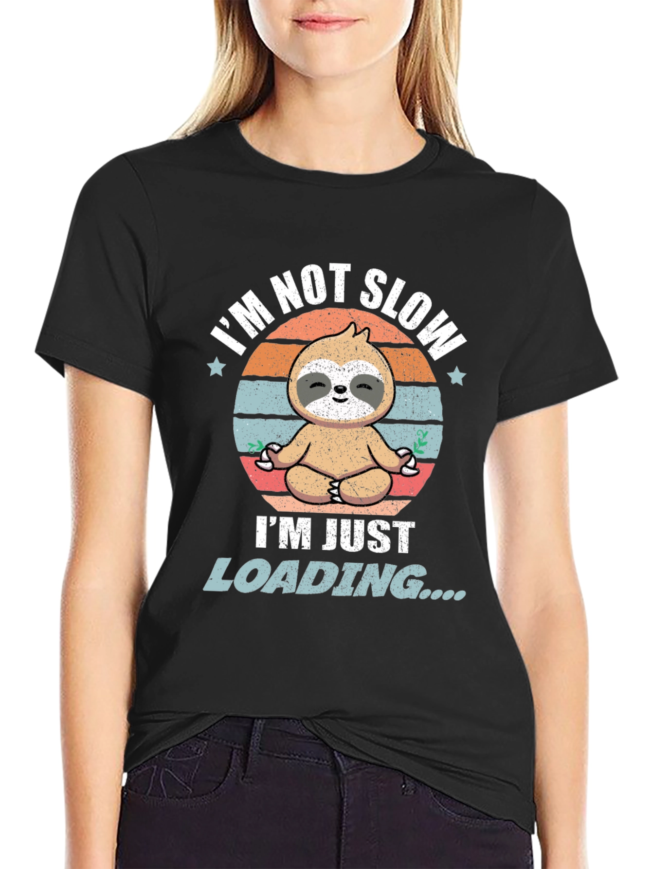Funny Sloth Loading T-Shirt - Mens Graphic Tee
