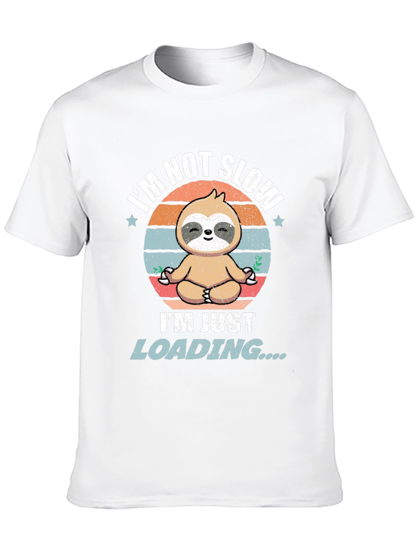 Funny Sloth Loading T-Shirt - Mens Graphic Tee