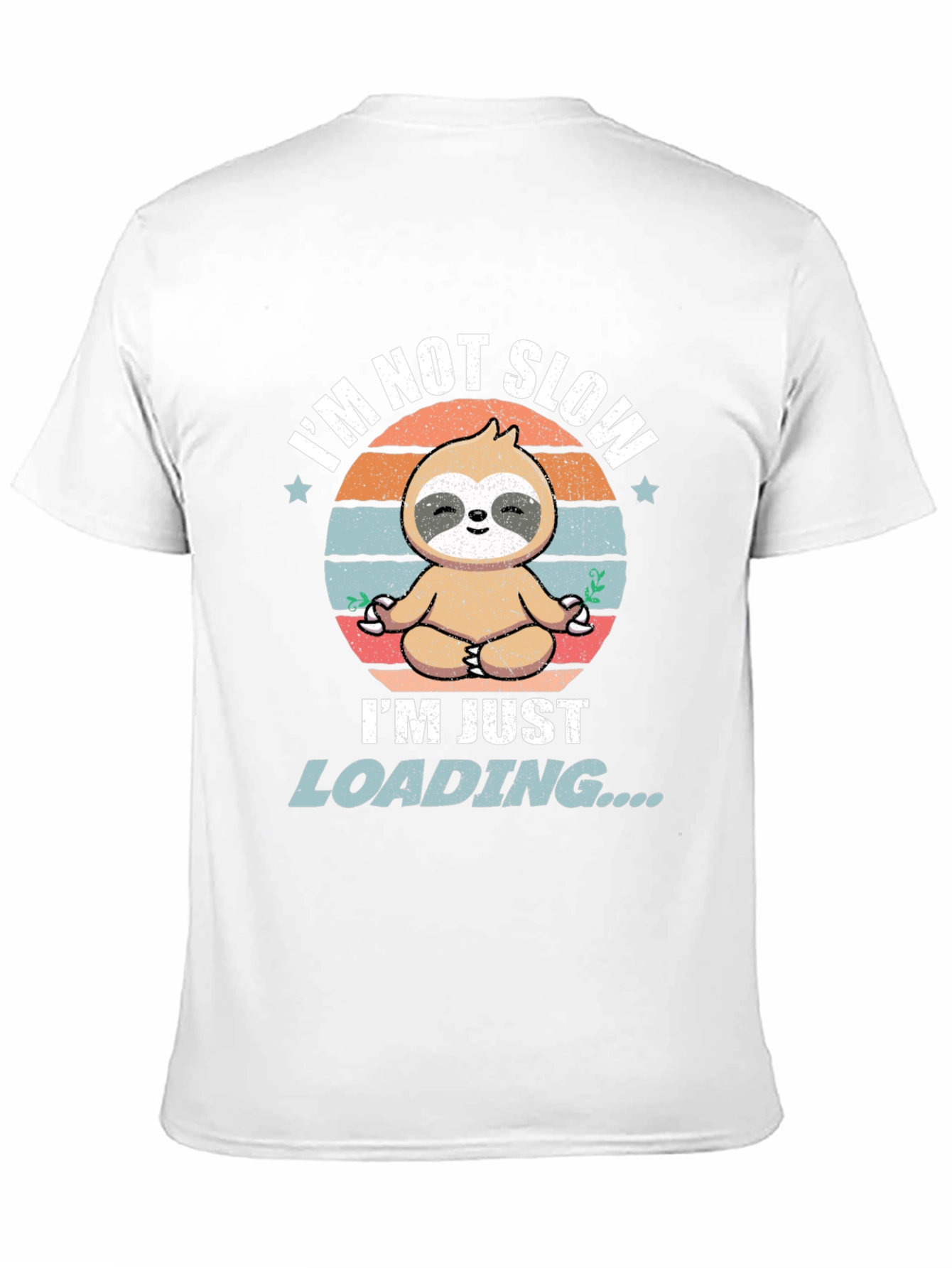 Funny Sloth Loading T-Shirt - Mens Graphic Tee
