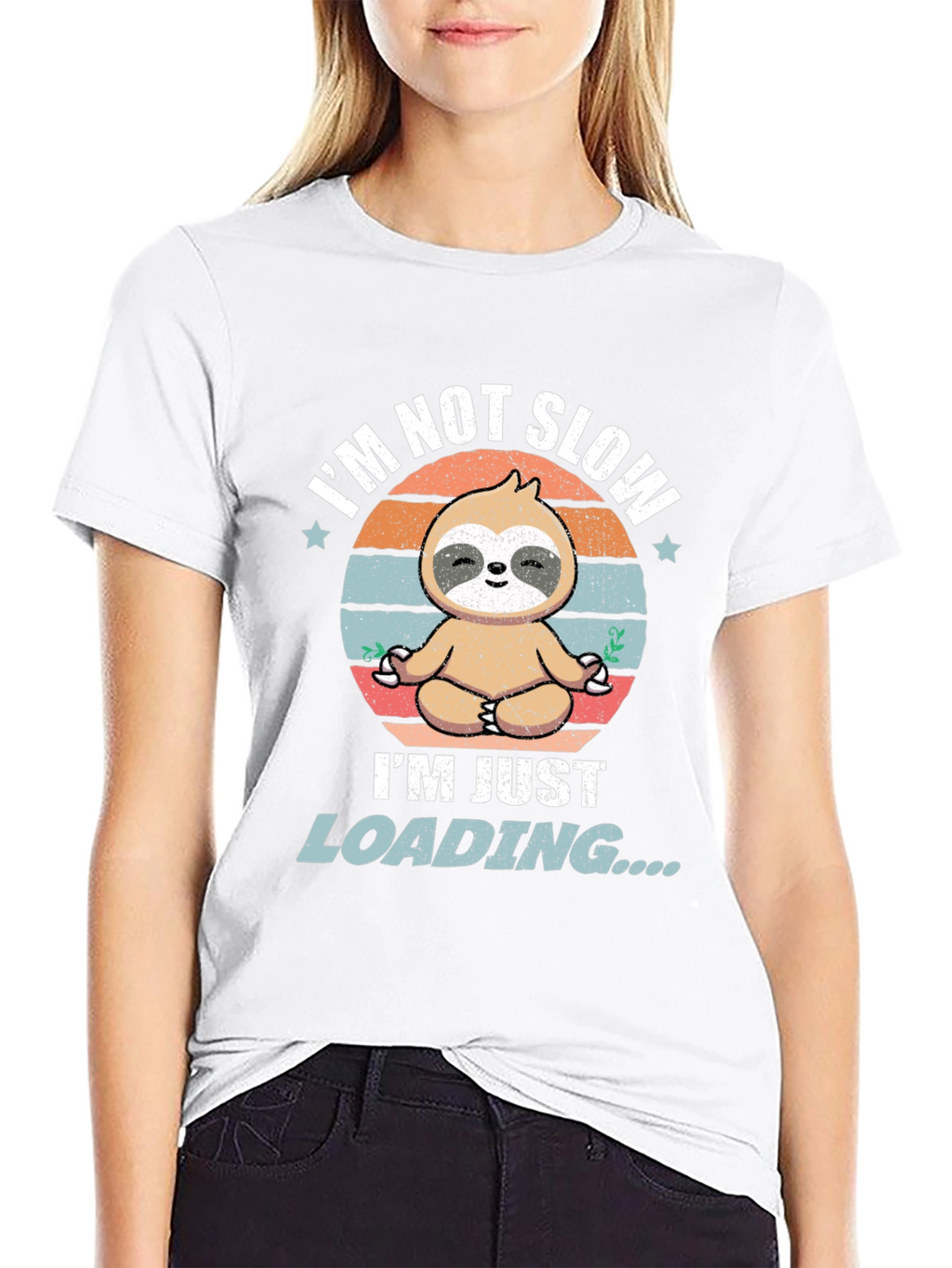 Funny Sloth Loading T-Shirt - Mens Graphic Tee