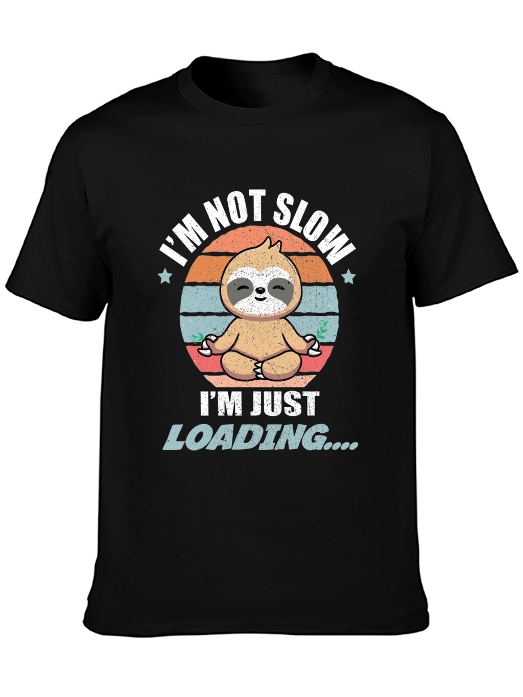 Funny Sloth Loading T-Shirt - Mens Graphic Tee
