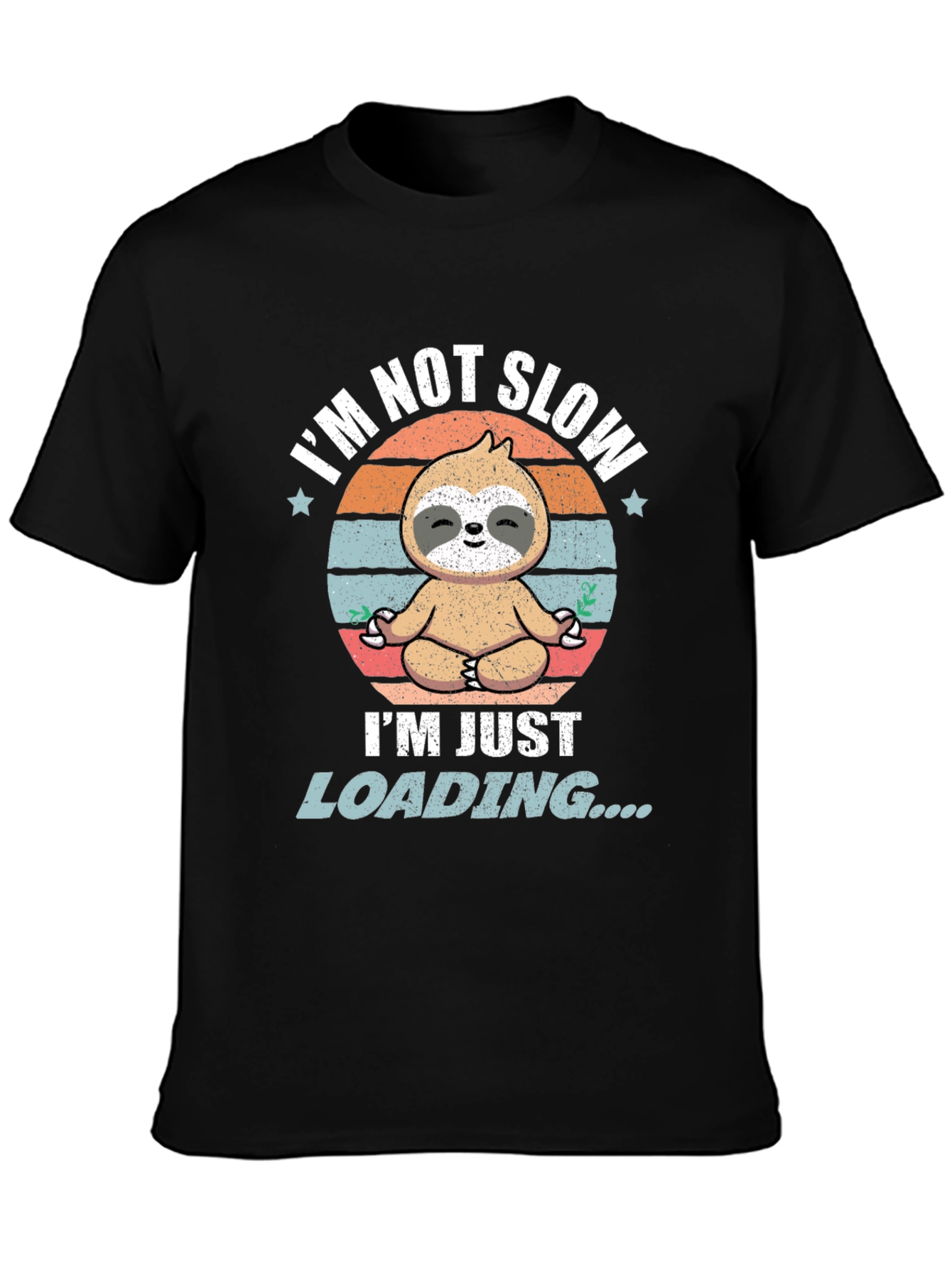 Funny Sloth Loading T-Shirt - Mens Graphic Tee