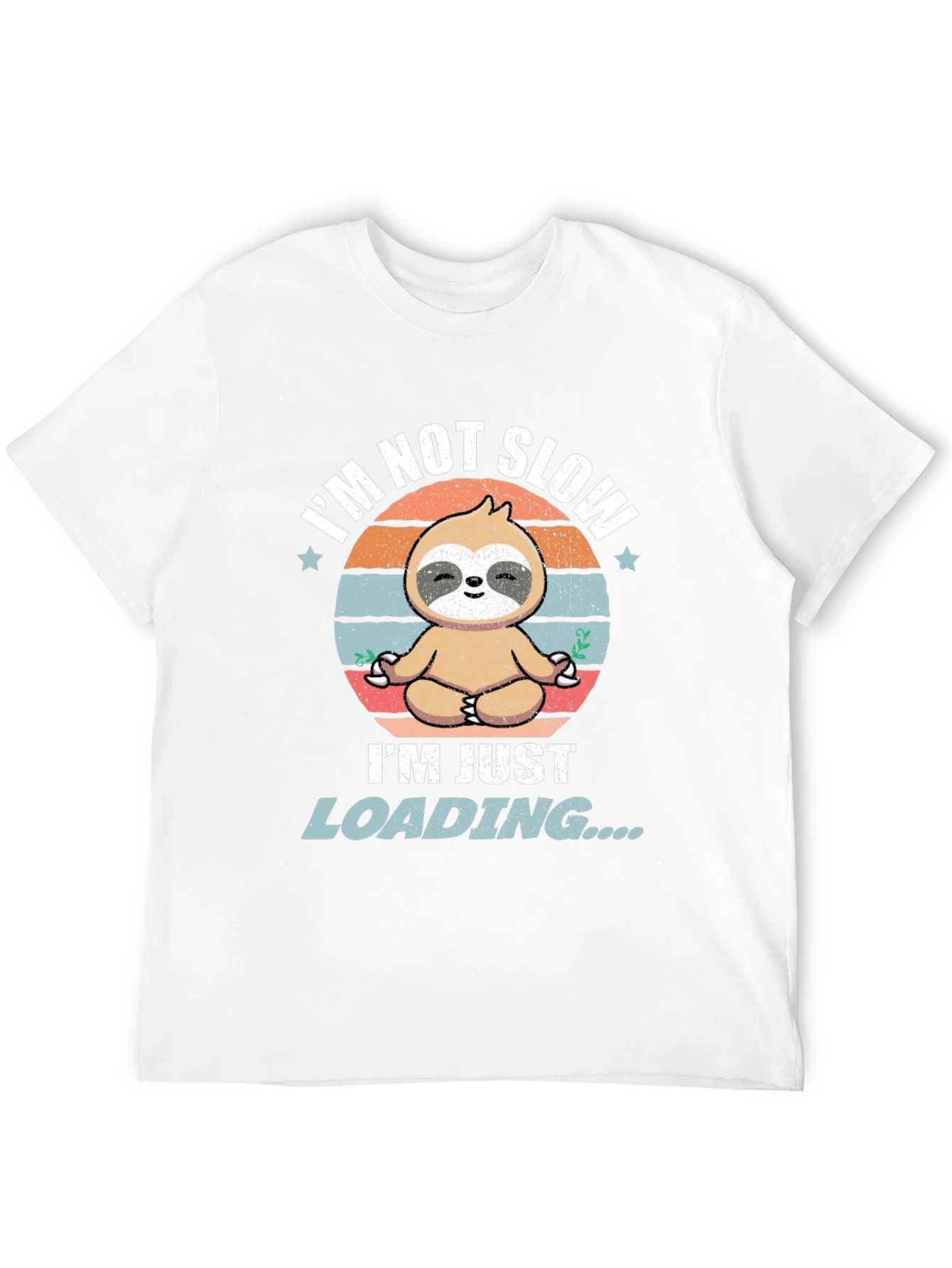 Funny Sloth Loading T-Shirt - Mens Graphic Tee