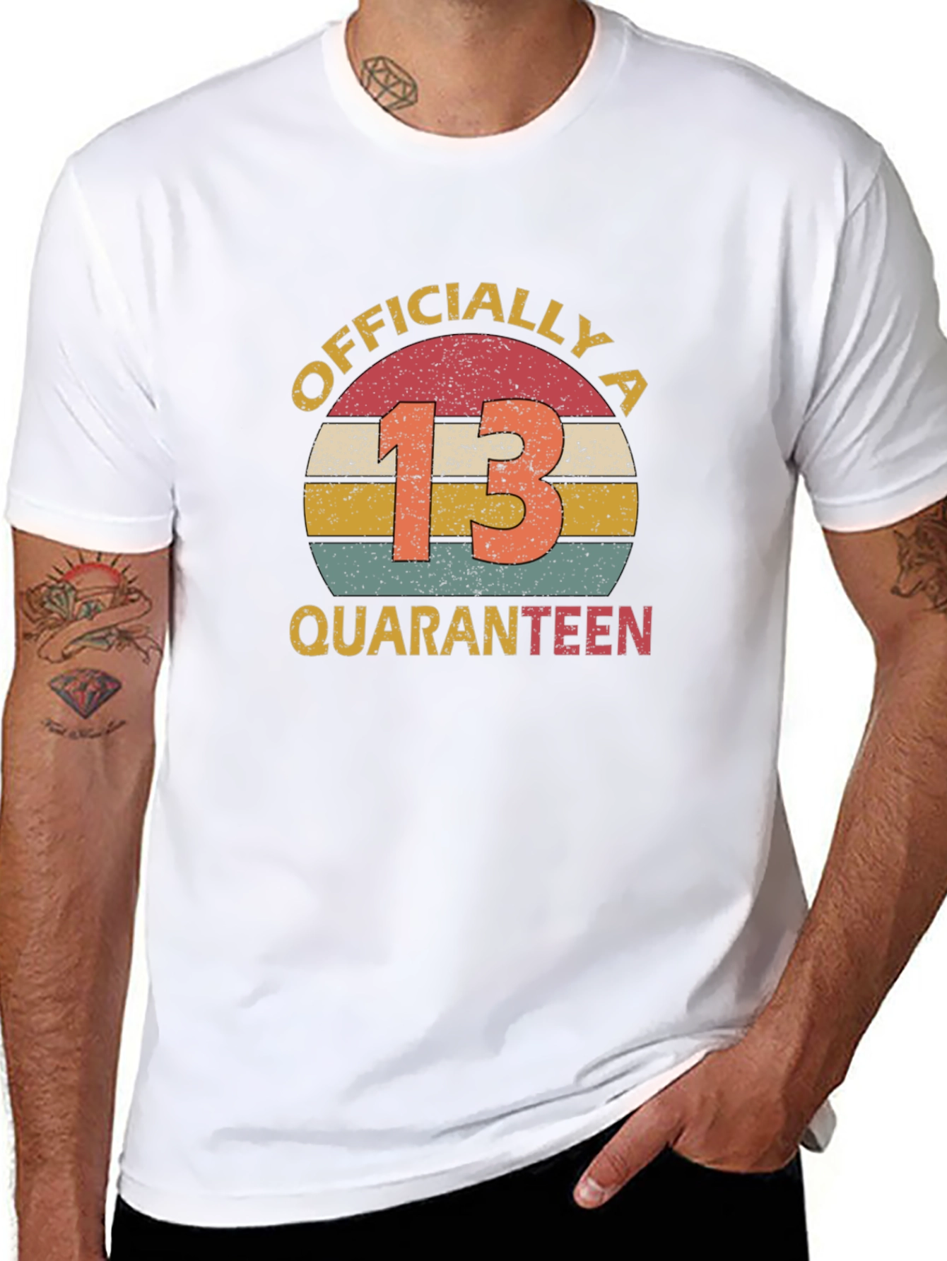 Retro 13th Birthday Quaranteen T-Shirt