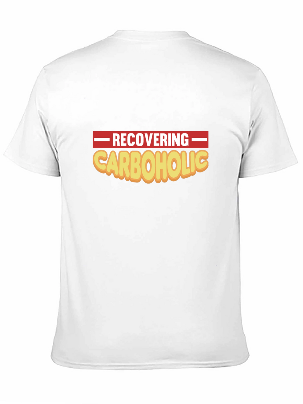 Recovering Carboholic Black Graphic T-Shirt
