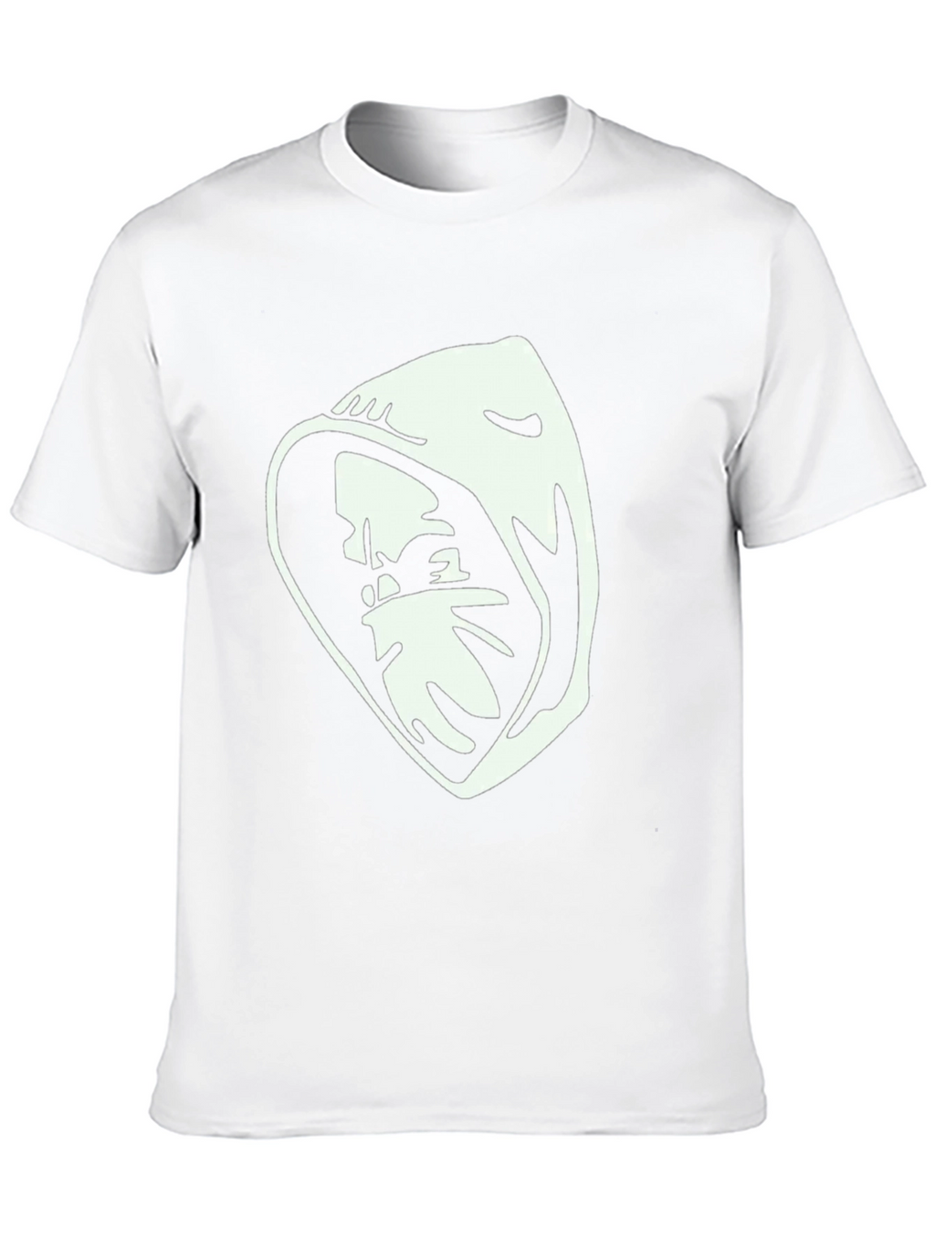Hooded Figure Graphic T-Shirt - Black