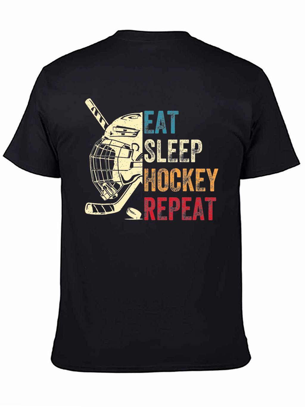 Eat Sleep Hockey Repeat Graphic T-Shirt
