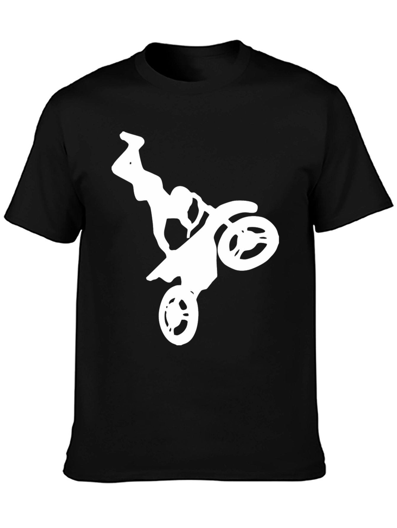 Motocross Rider Graphic Tee - Black