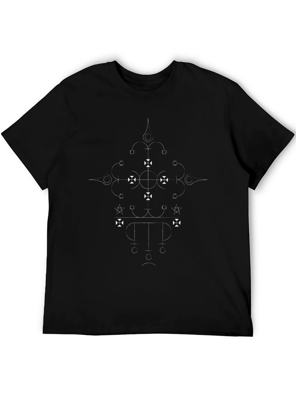 Symbolic Graphic Tee - Black Cotton Blend