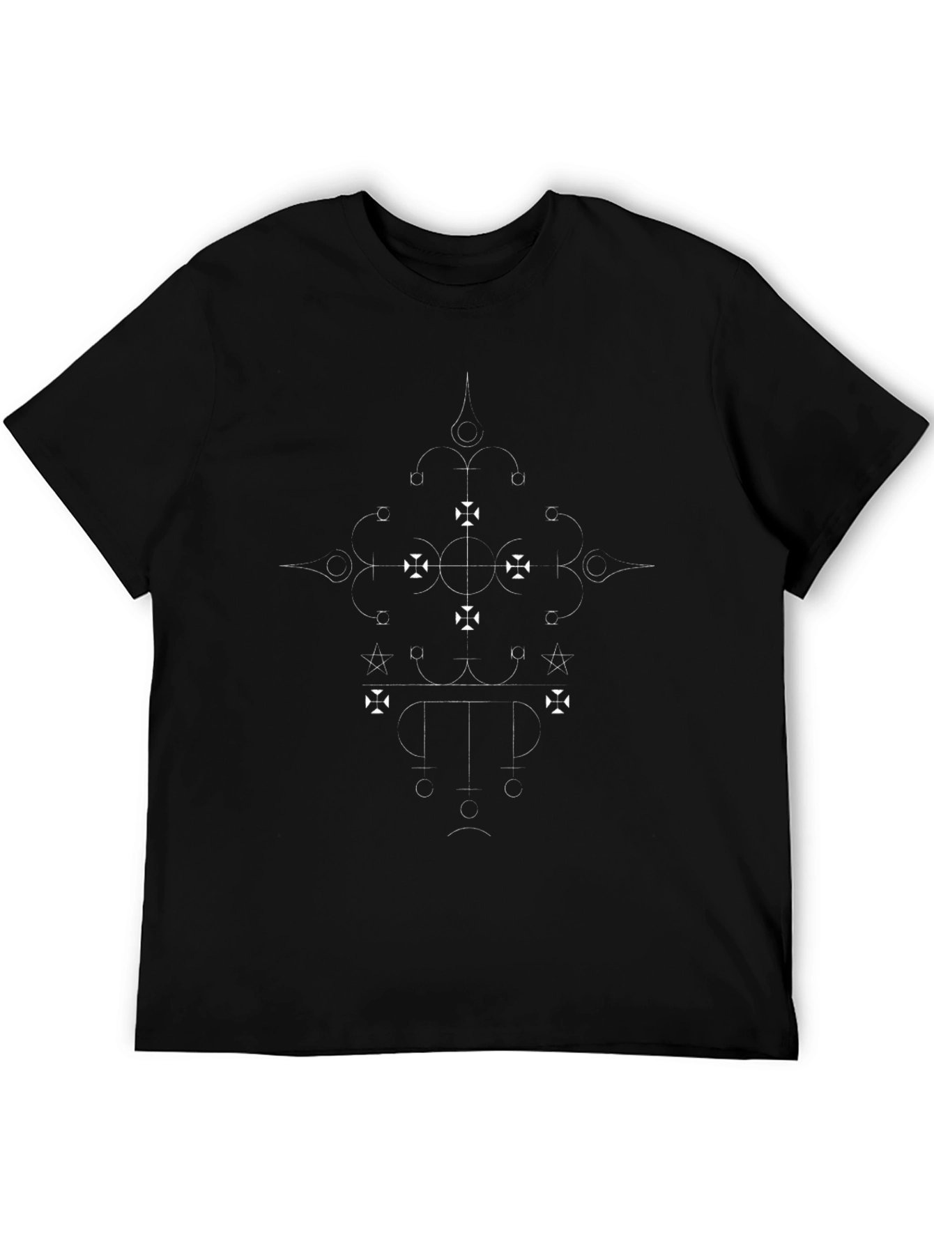 Symbolic Graphic Tee - Black Cotton Blend