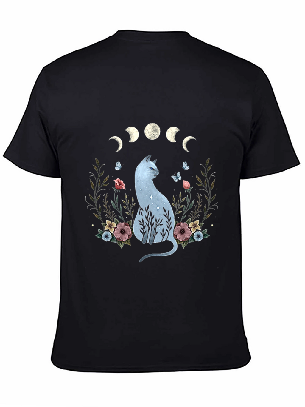Mystic Cat Moon Phase Graphic Tee