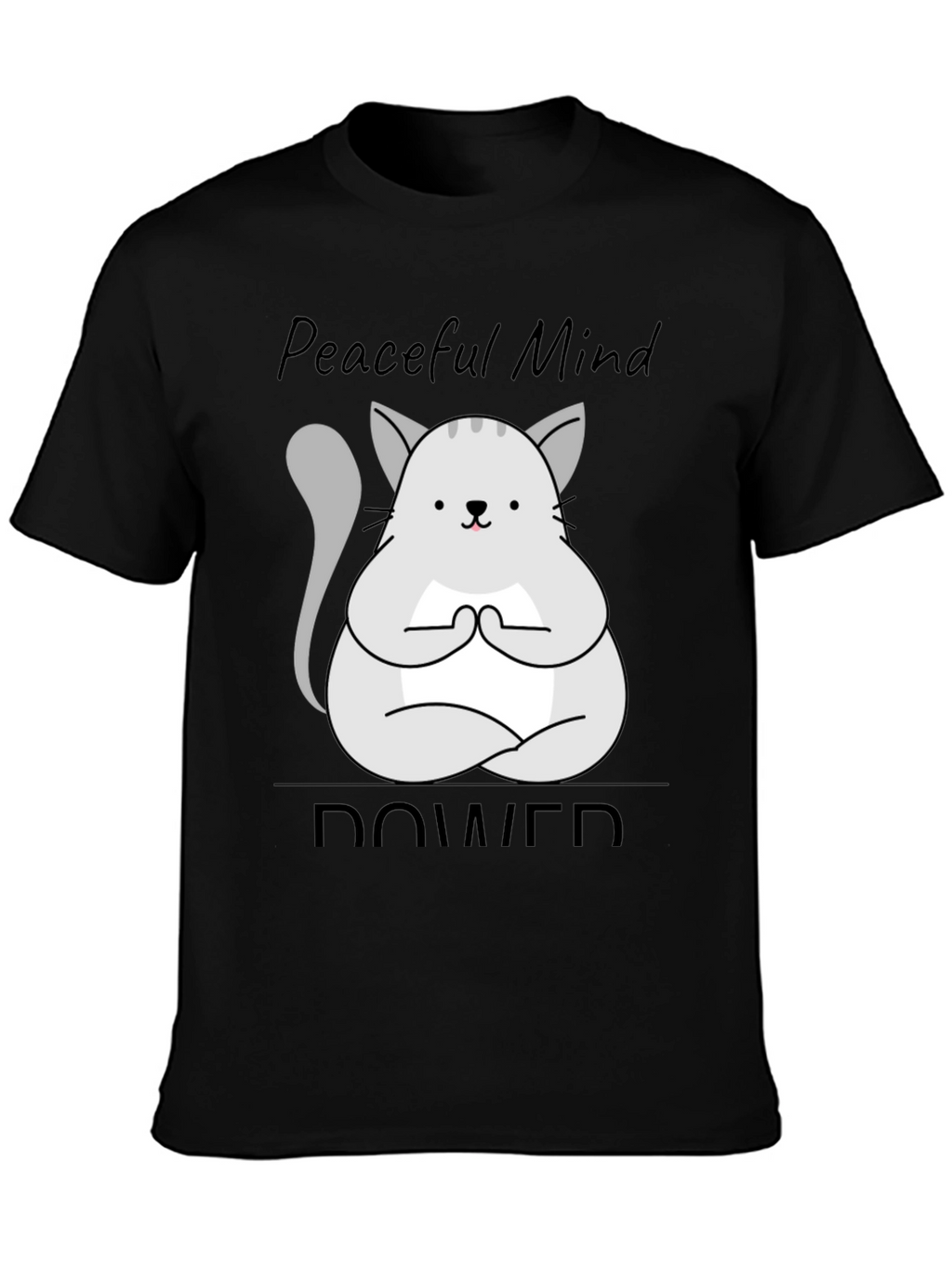 Peaceful Mind Cat T-Shirt - Unisex