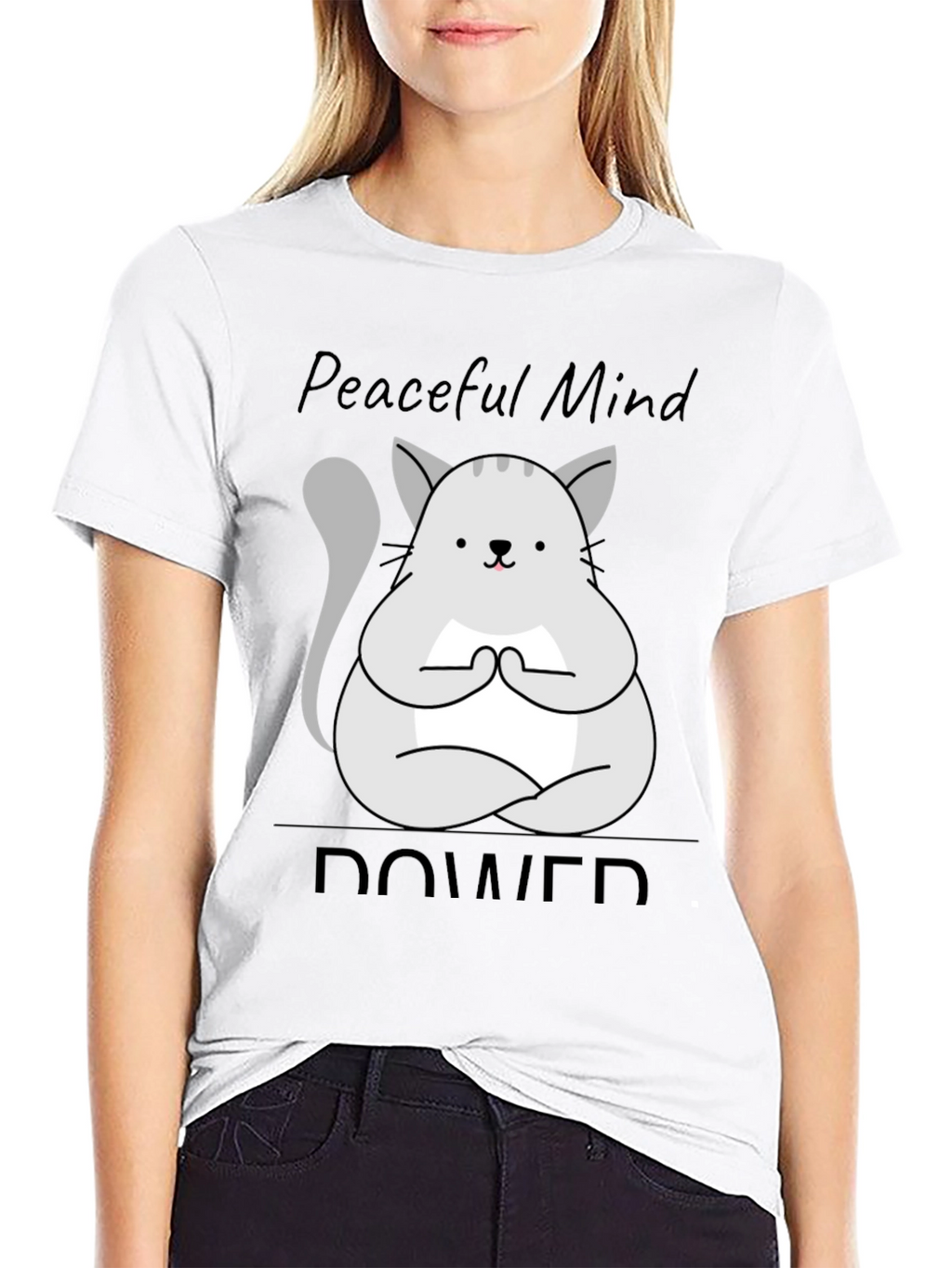 Peaceful Mind Cat T-Shirt - Unisex