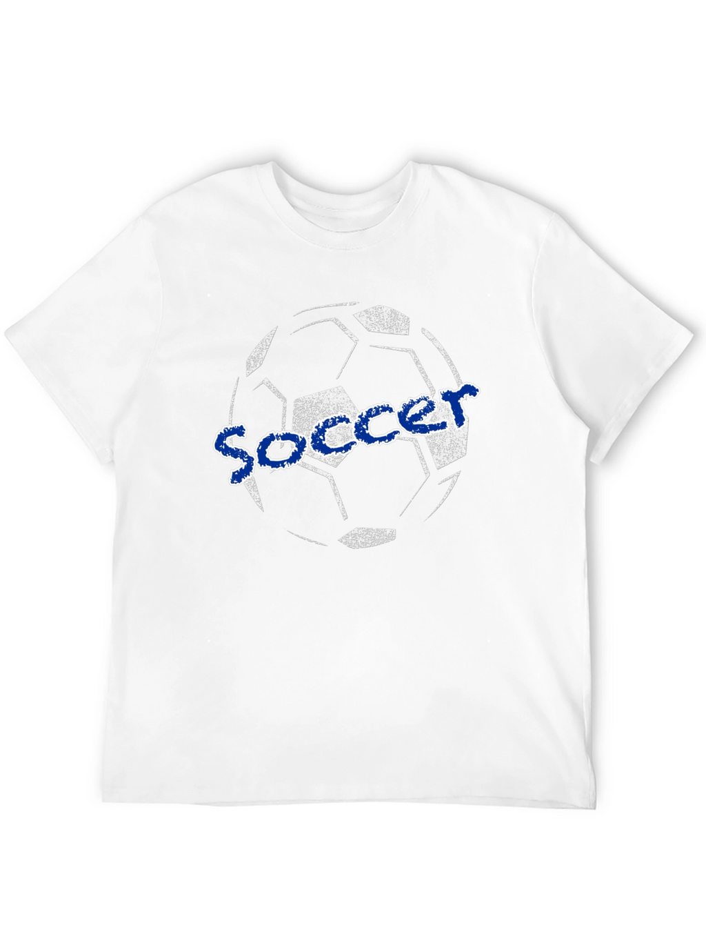 Soccer Ball Graphic Tee - Black Cotton T-Shirt