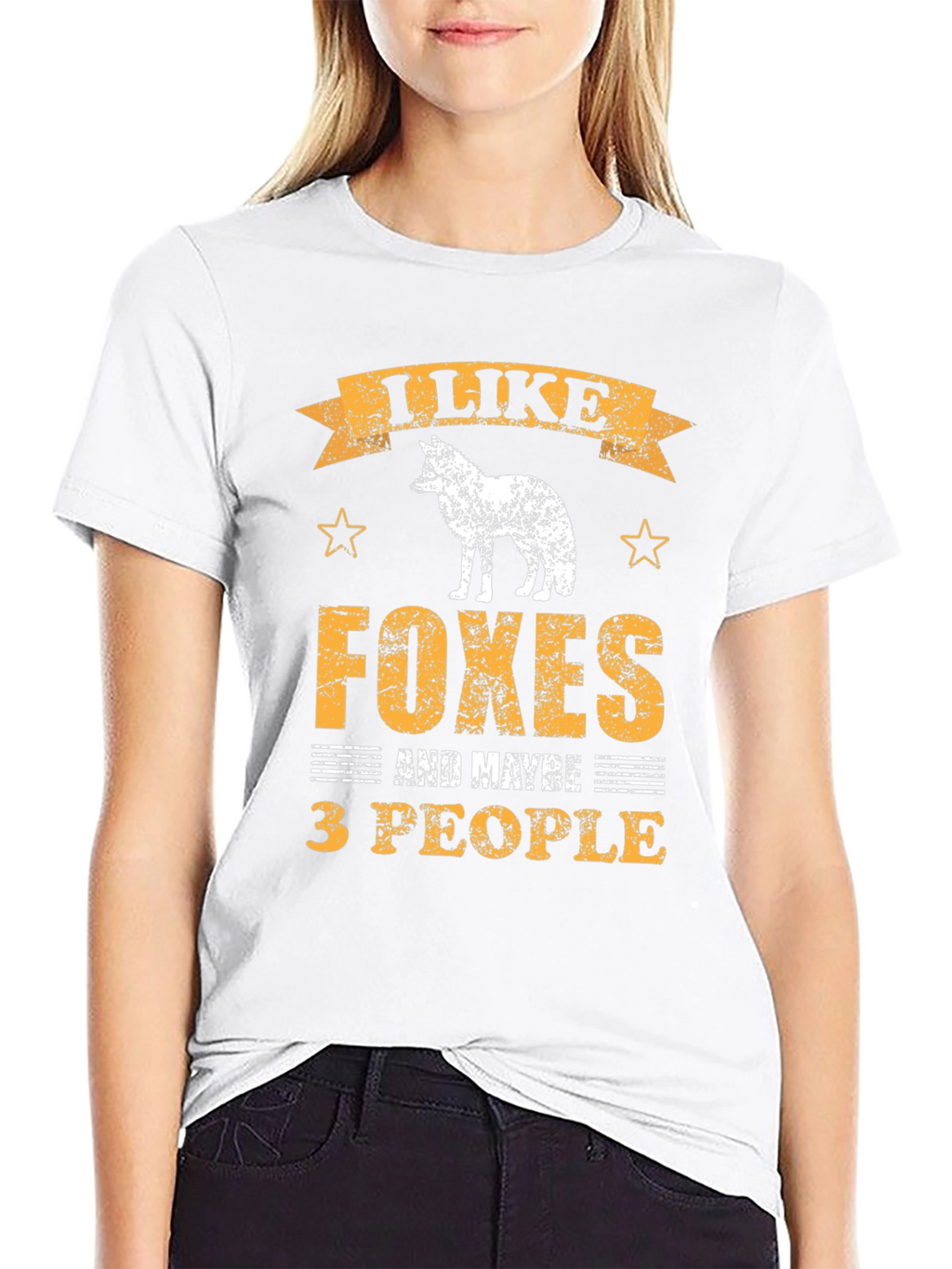 I Like Foxes and Maybe 3 People Graphic Tee