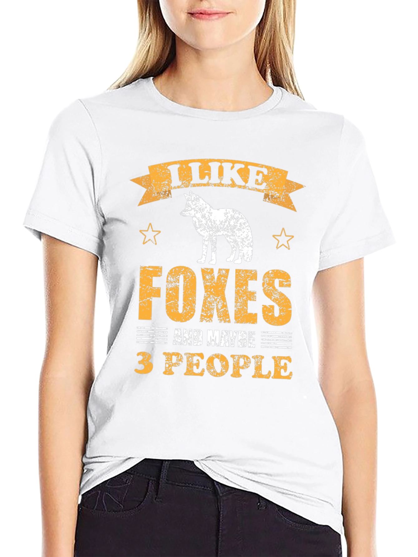 I Like Foxes and Maybe 3 People Graphic Tee