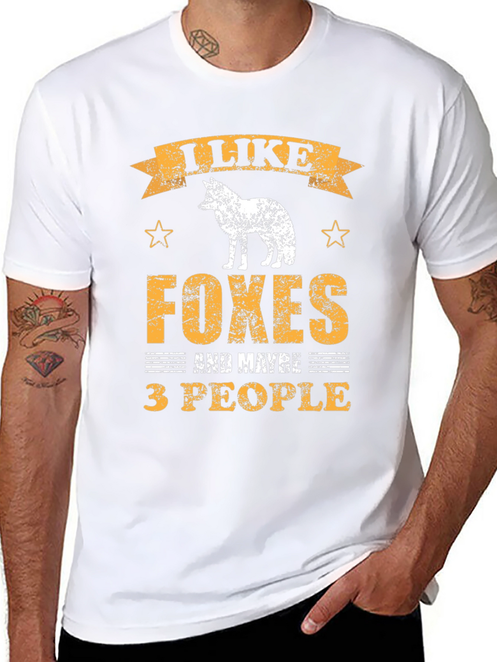 I Like Foxes and Maybe 3 People Graphic Tee
