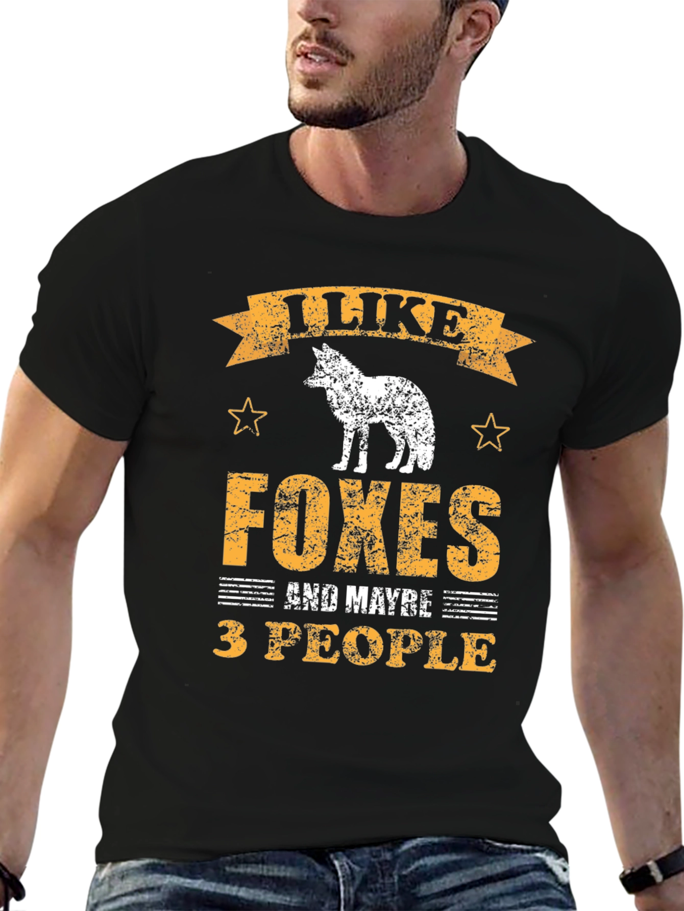 I Like Foxes and Maybe 3 People Graphic Tee