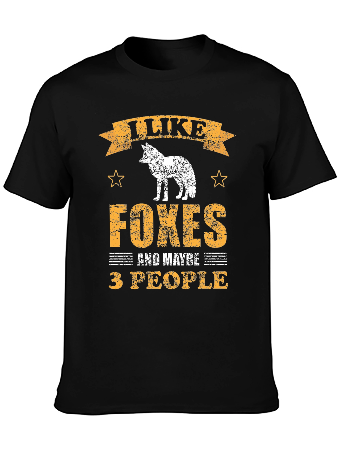 I Like Foxes and Maybe 3 People Graphic Tee