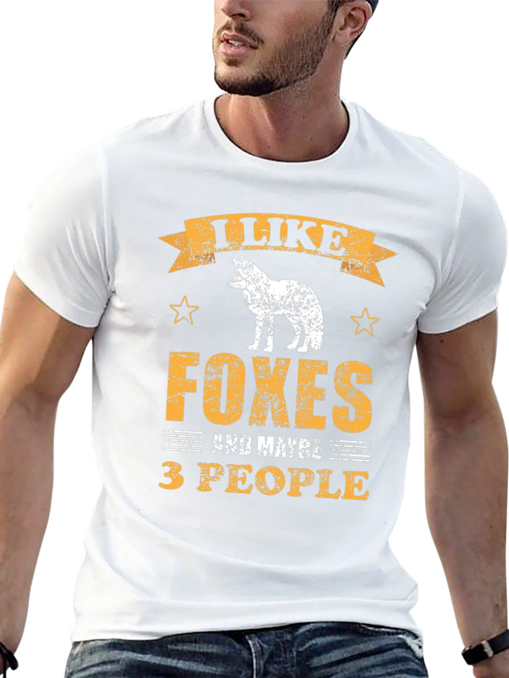 I Like Foxes and Maybe 3 People Graphic Tee