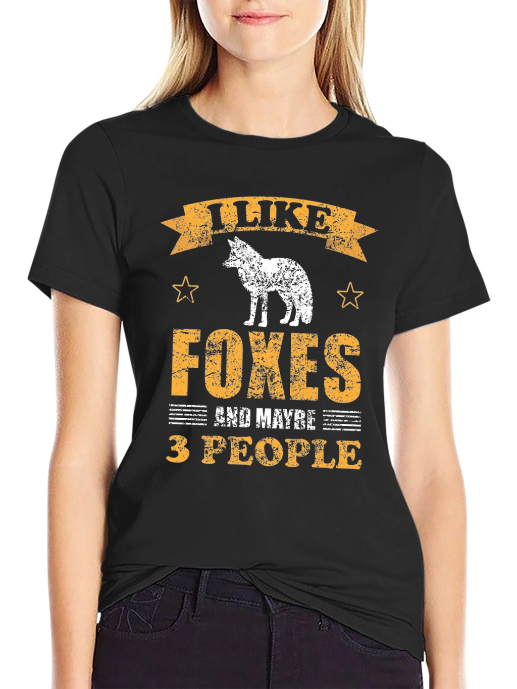 I Like Foxes and Maybe 3 People Graphic Tee