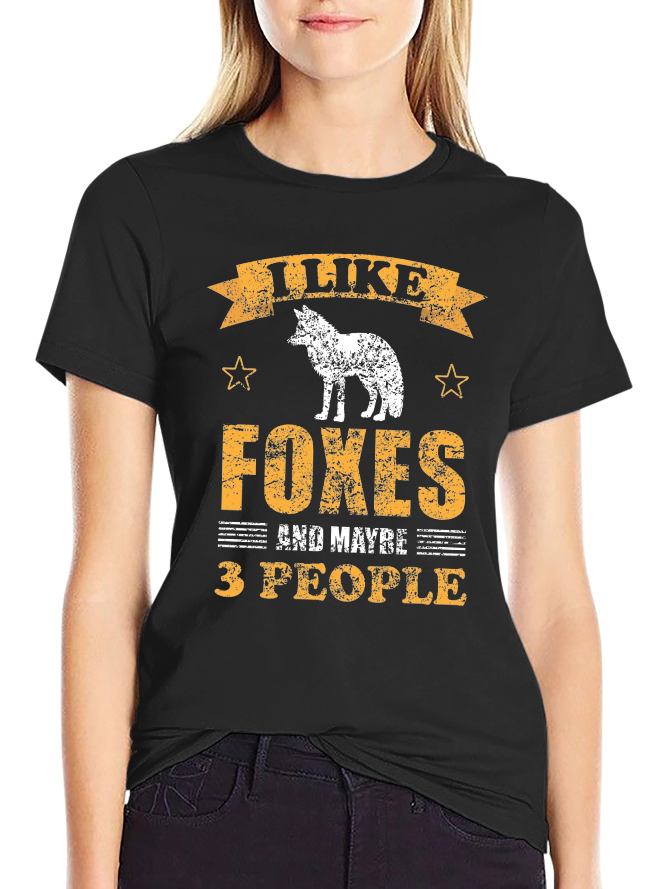 I Like Foxes and Maybe 3 People Graphic Tee