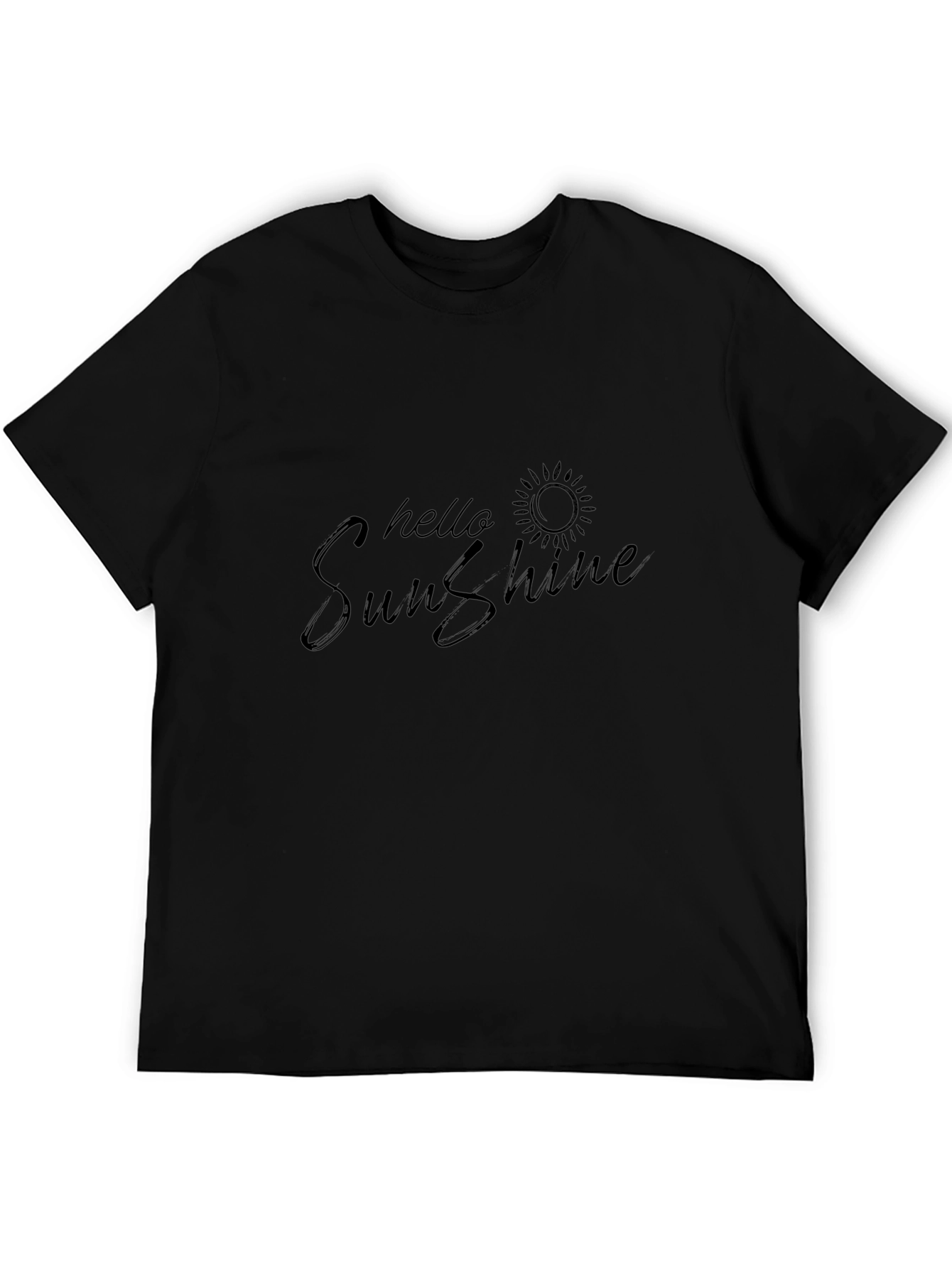 Hello Sunshine Black Graphic Tee