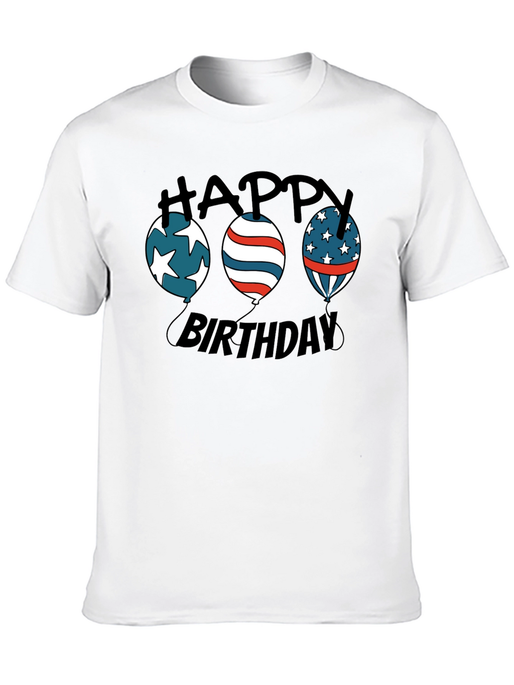 Happy Birthday Patriotic Balloon T-Shirt