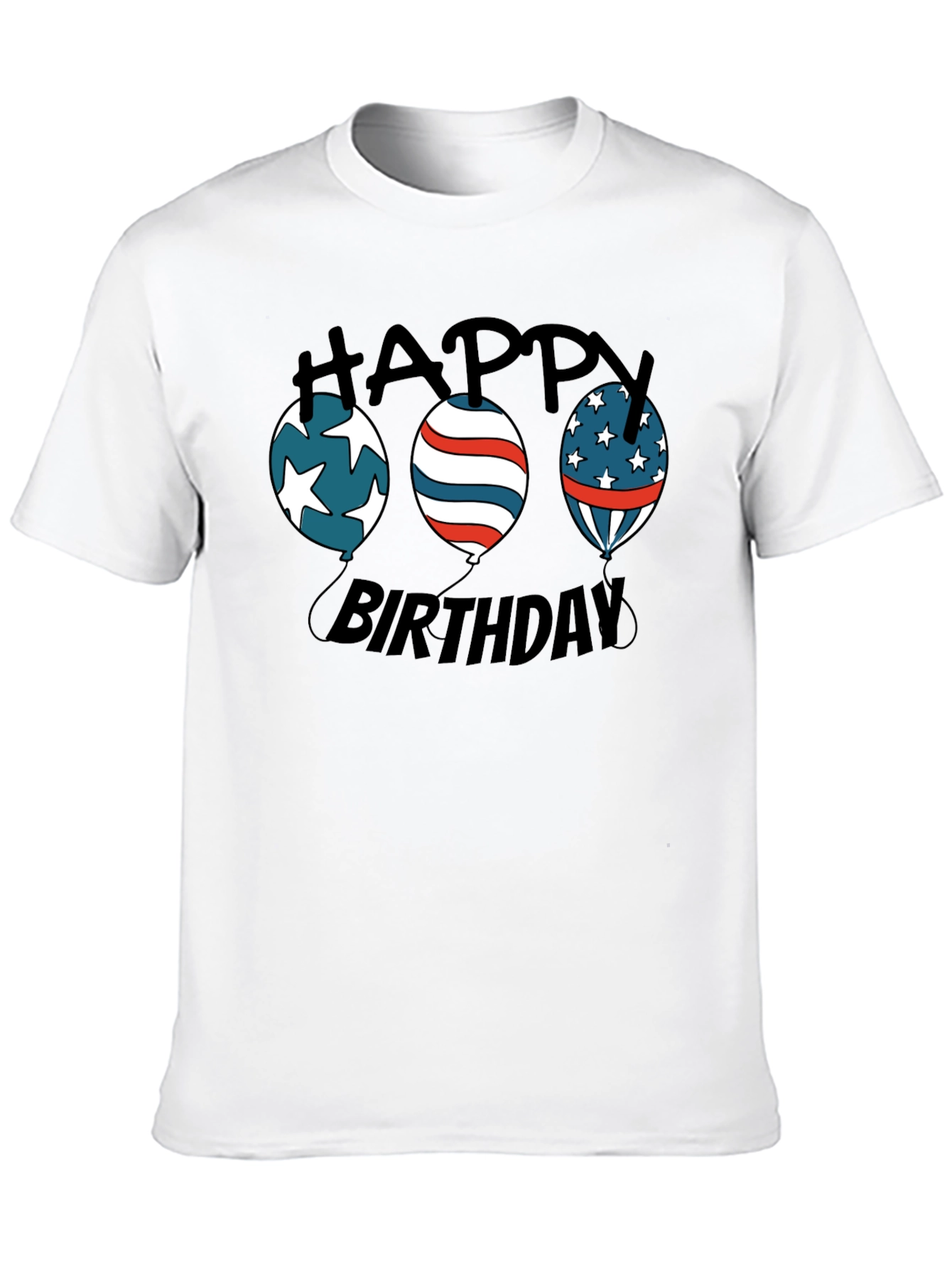 Happy Birthday Patriotic Balloon T-Shirt