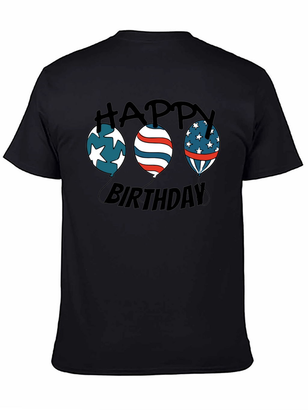 Happy Birthday Patriotic Balloon T-Shirt