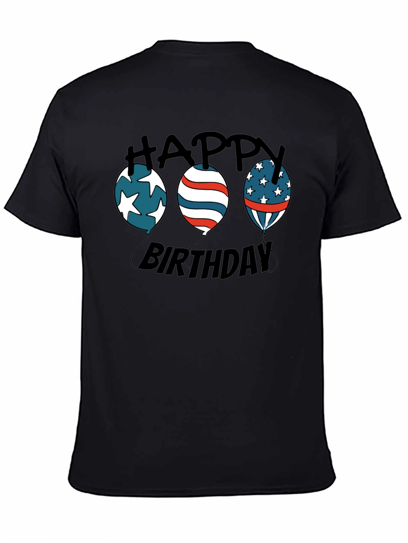 Happy Birthday Patriotic Balloon T-Shirt