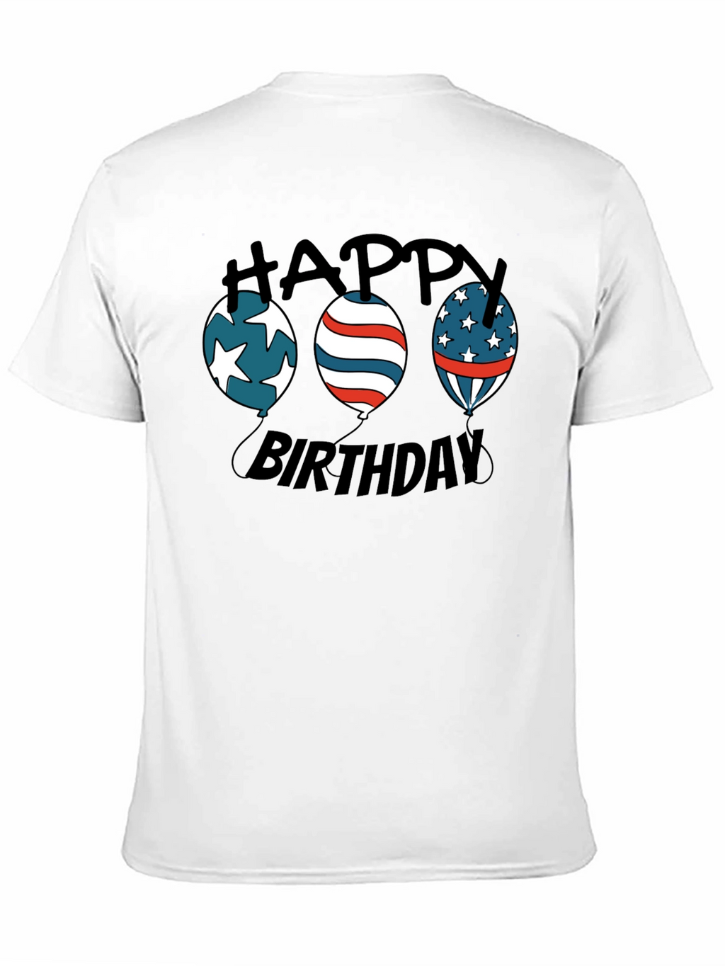 Happy Birthday Patriotic Balloon T-Shirt