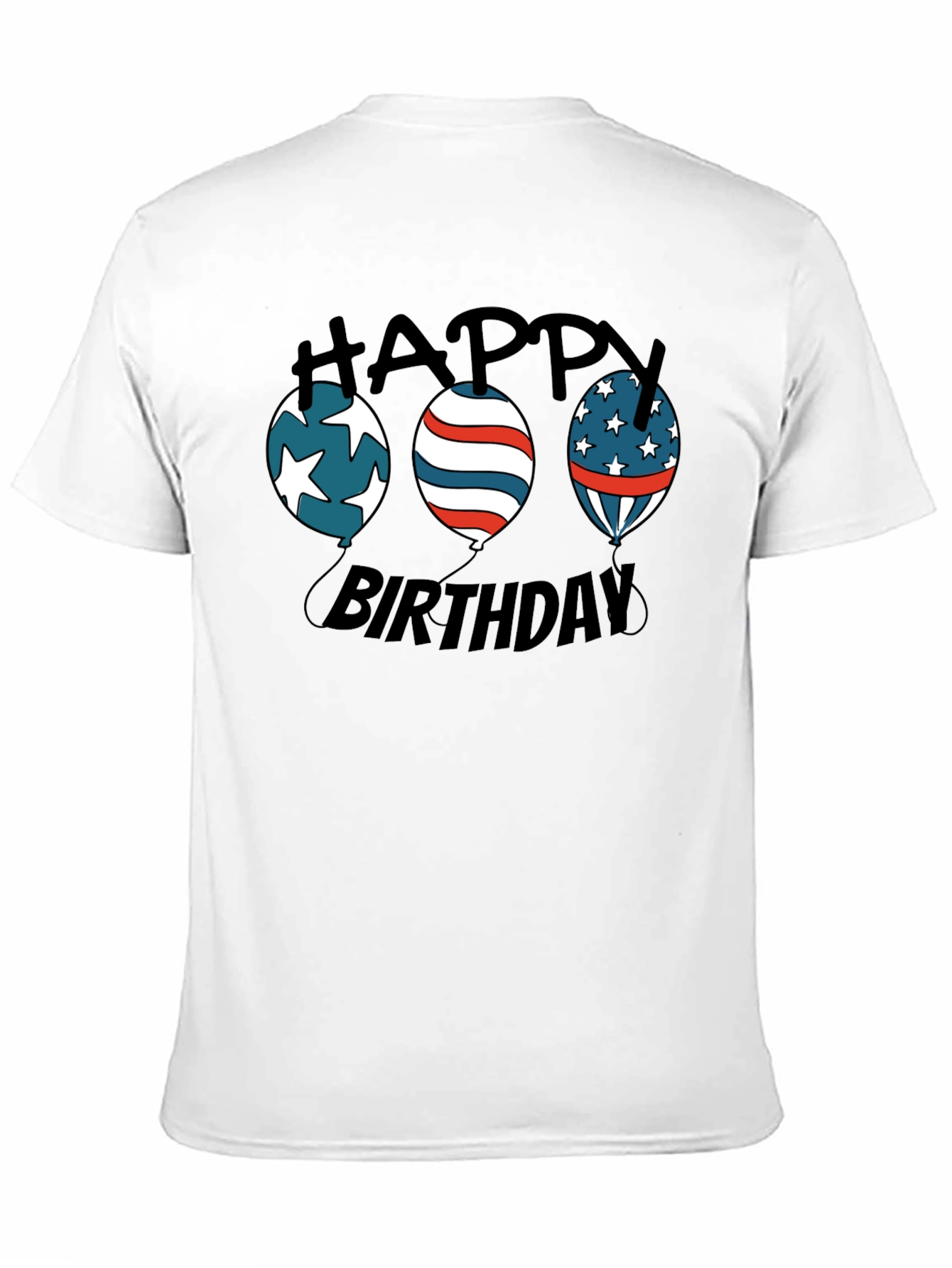 Happy Birthday Patriotic Balloon T-Shirt