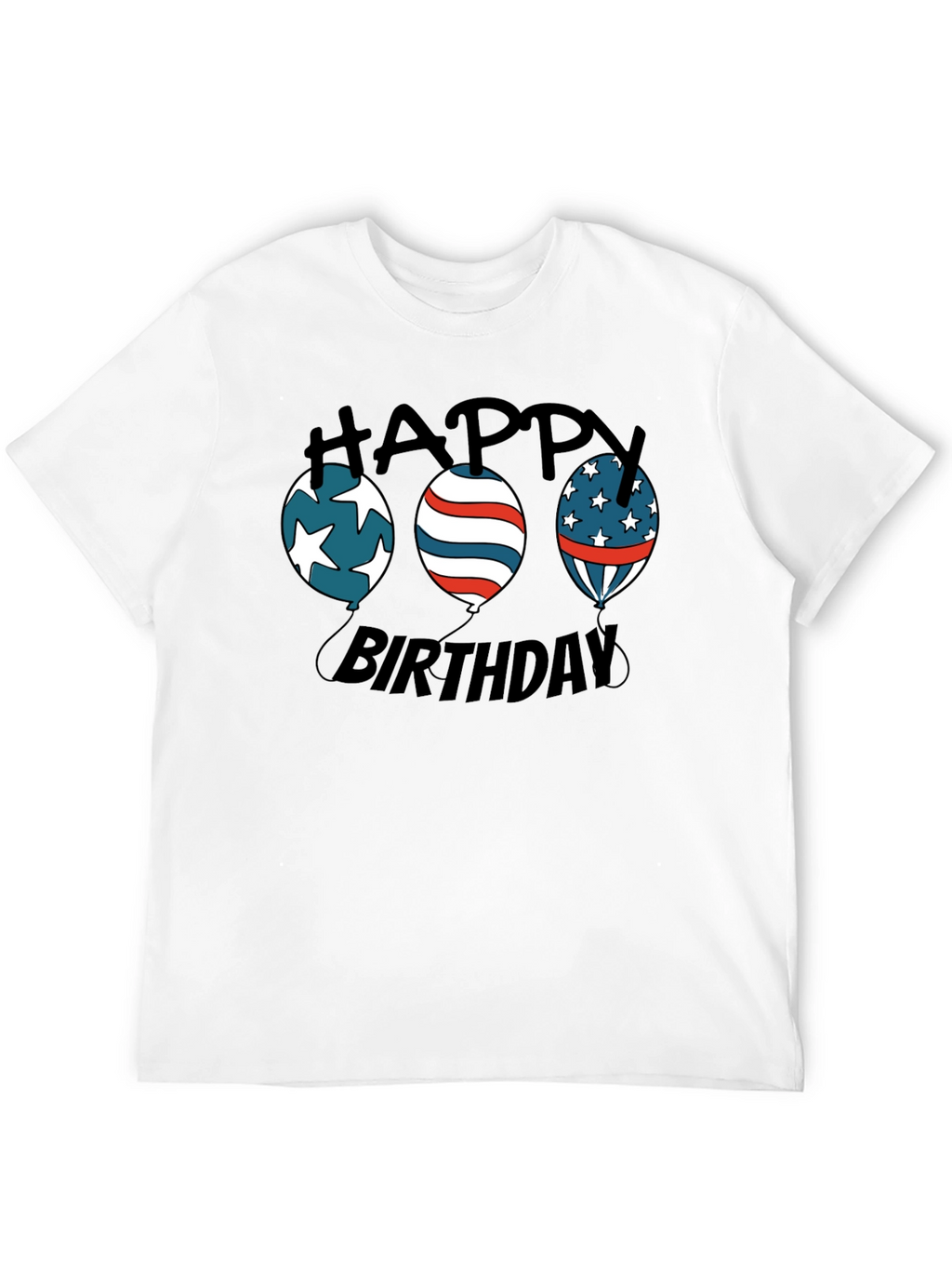 Happy Birthday Patriotic Balloon T-Shirt