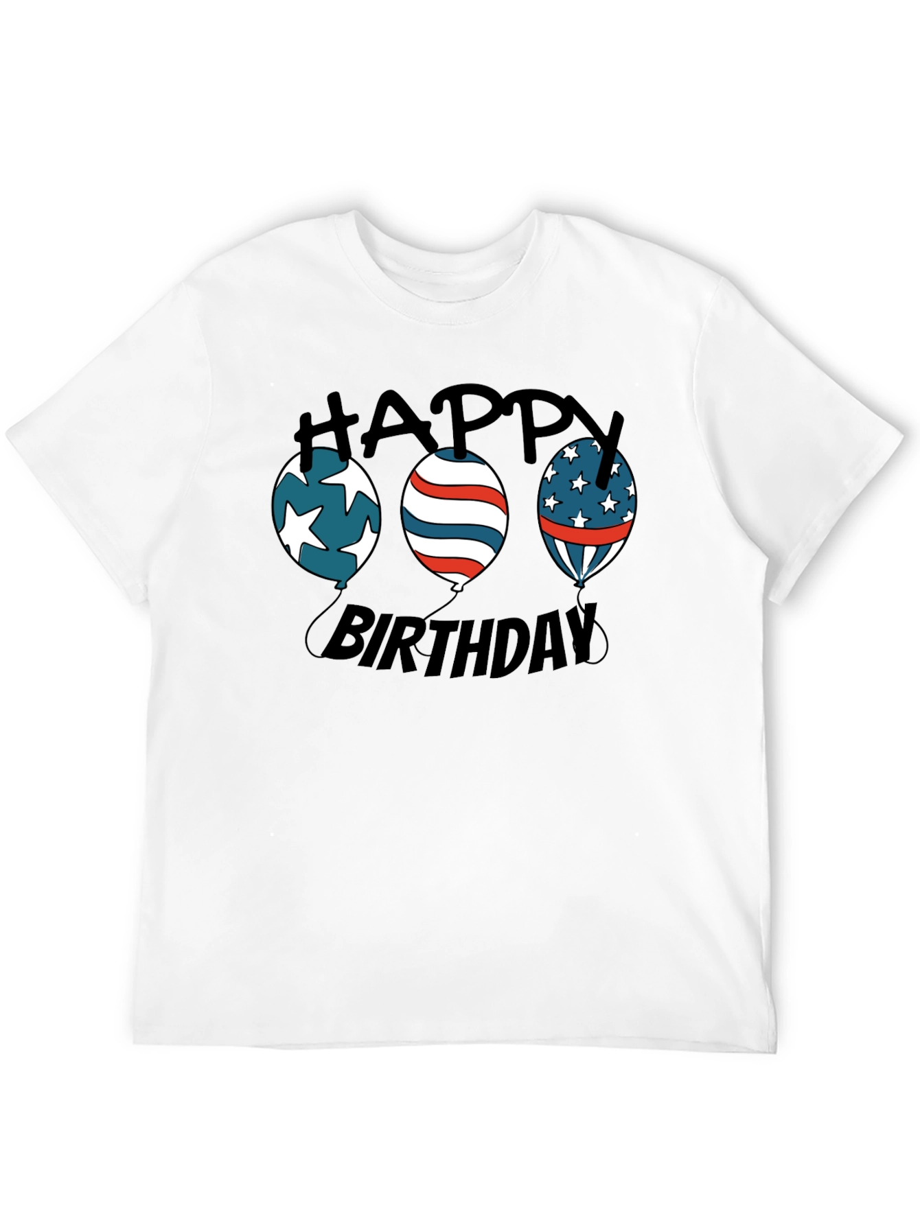 Happy Birthday Patriotic Balloon T-Shirt