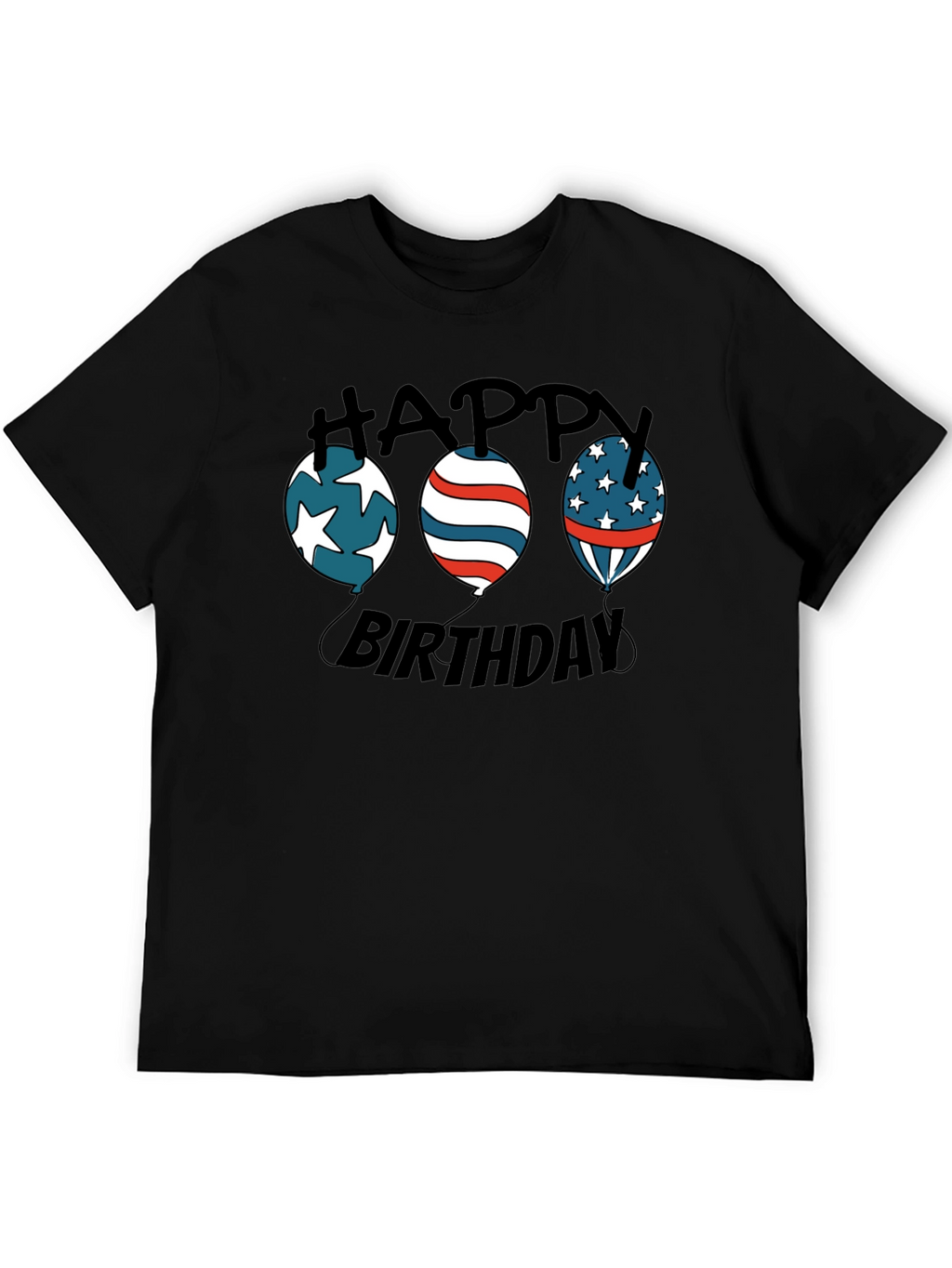 Happy Birthday Patriotic Balloon T-Shirt
