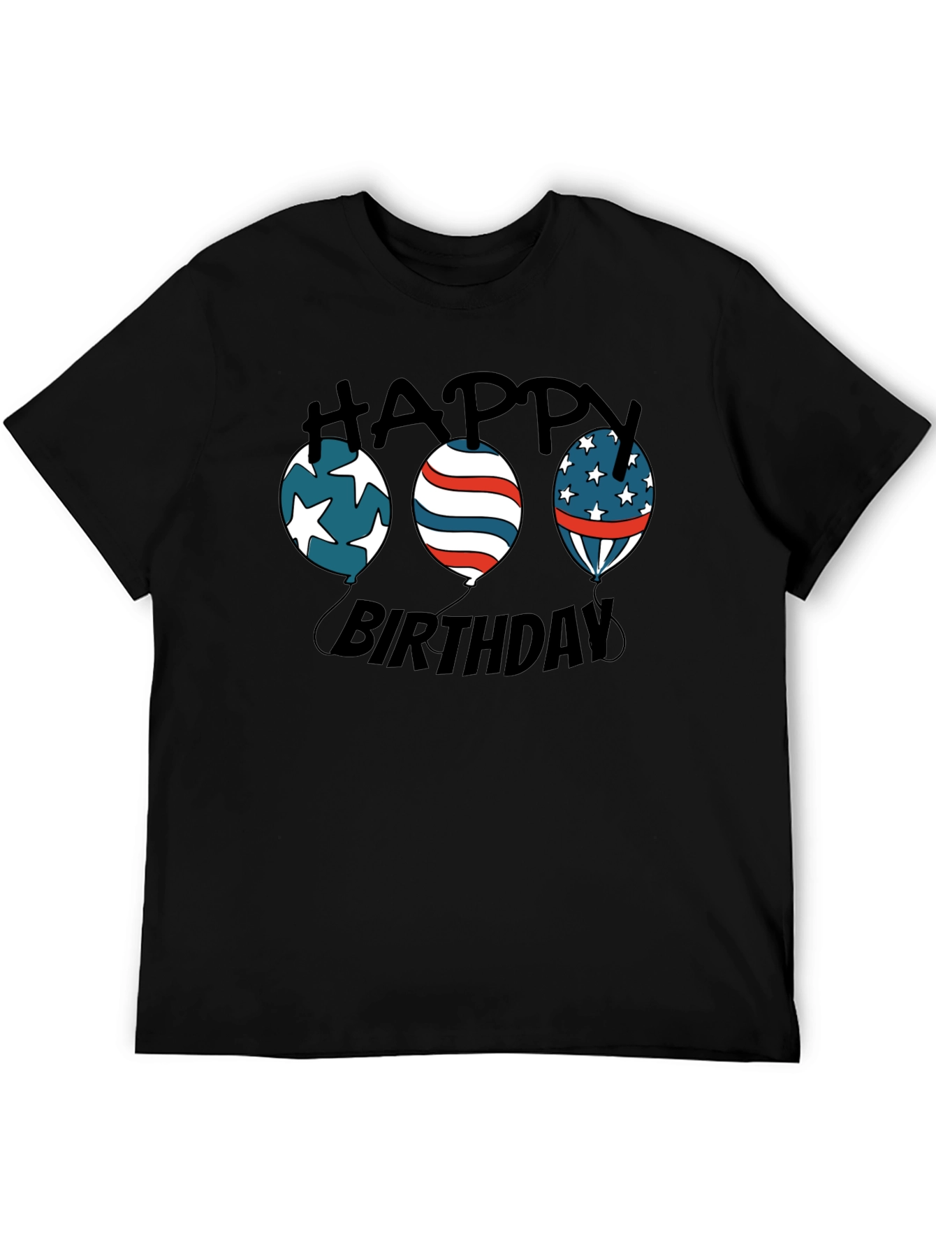 Happy Birthday Patriotic Balloon T-Shirt