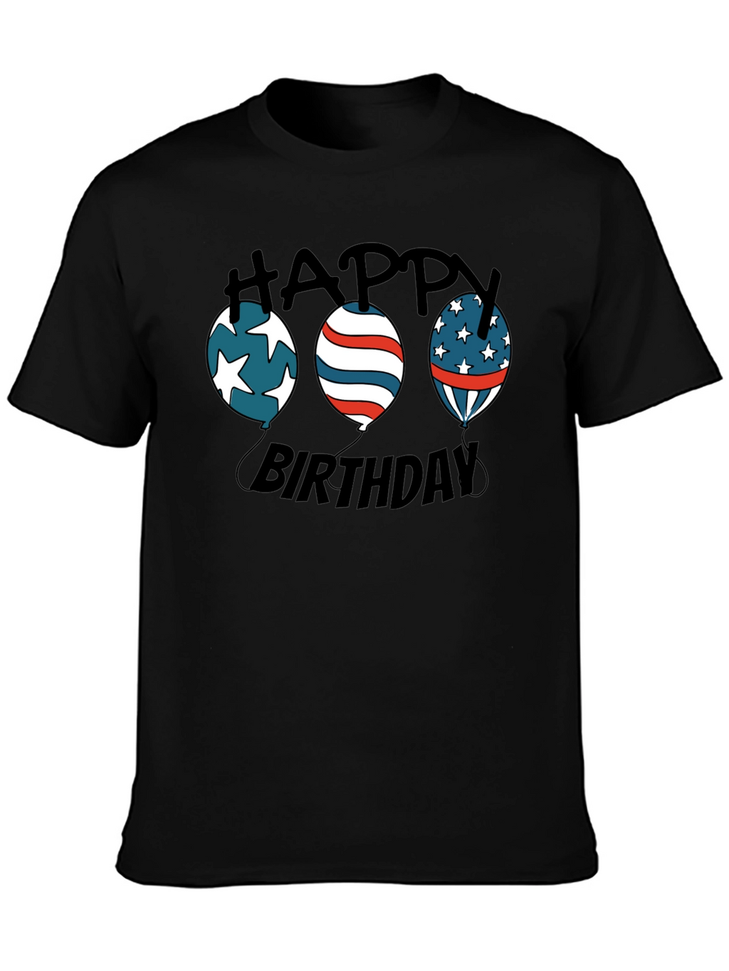 Happy Birthday Patriotic Balloon T-Shirt