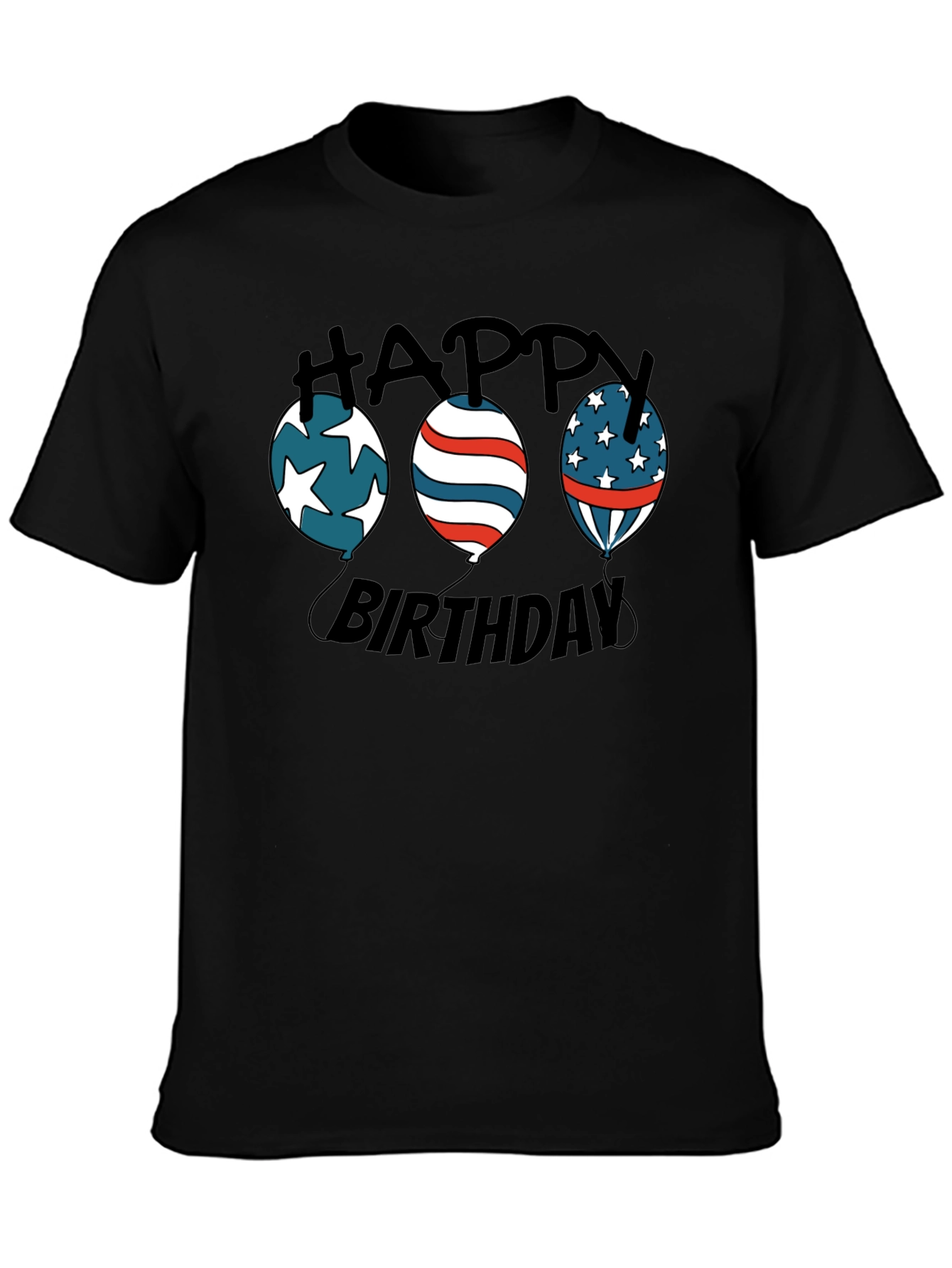Happy Birthday Patriotic Balloon T-Shirt