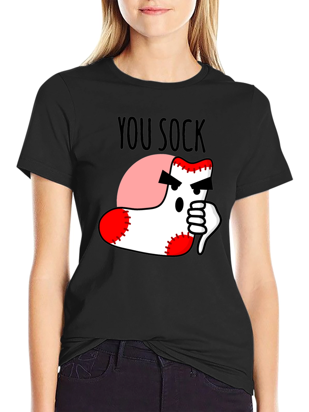 You Sock! Novelty Graphic T-Shirt
