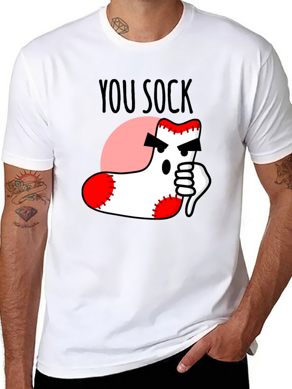 You Sock! Novelty Graphic T-Shirt