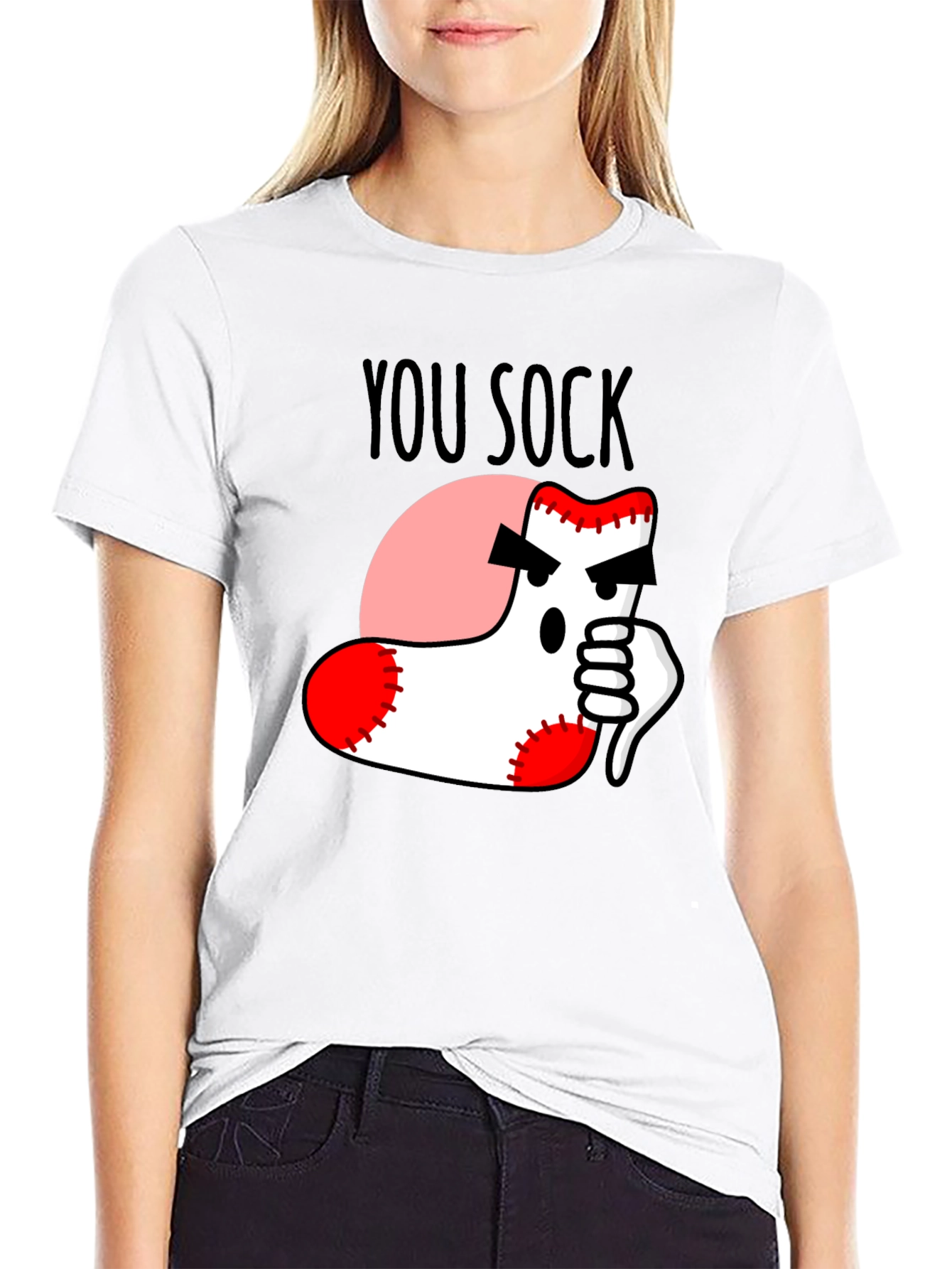You Sock! Novelty Graphic T-Shirt