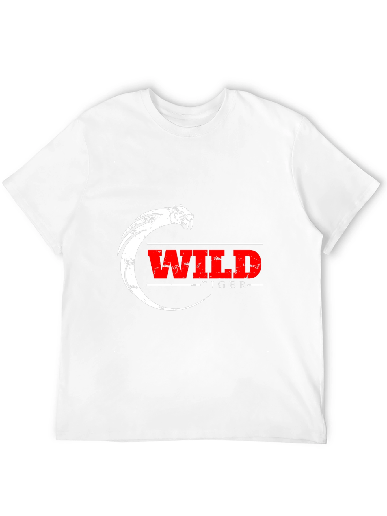 Wild Tiger Graphic Black T-Shirt
