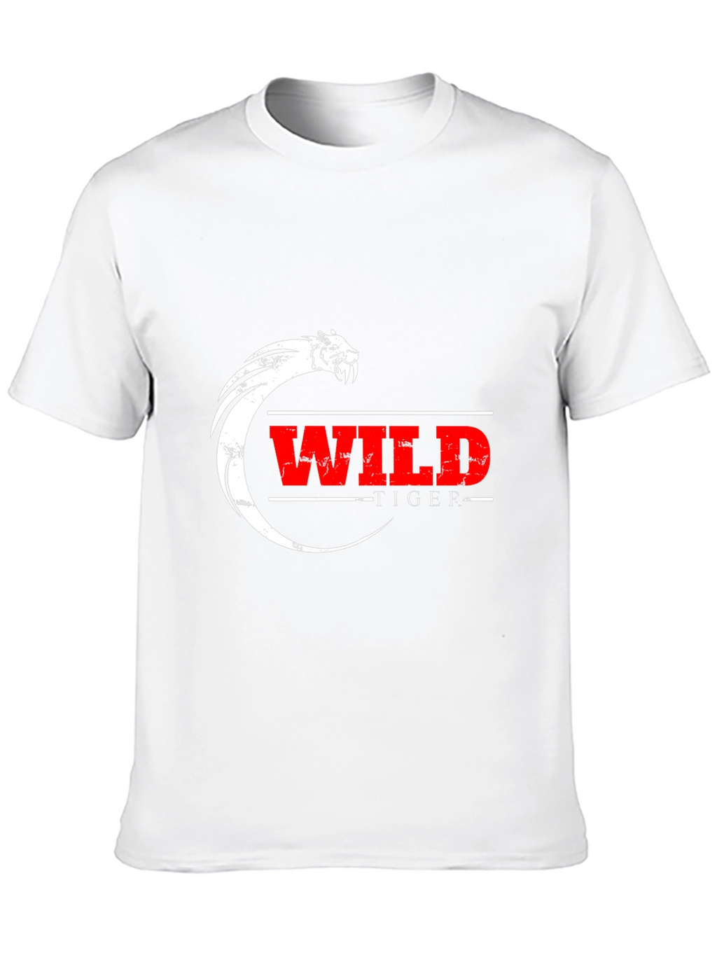 Wild Tiger Graphic Black T-Shirt