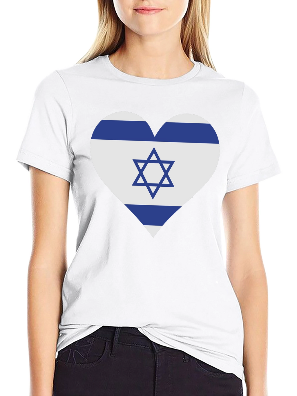 Israeli Flag Heart T-Shirt