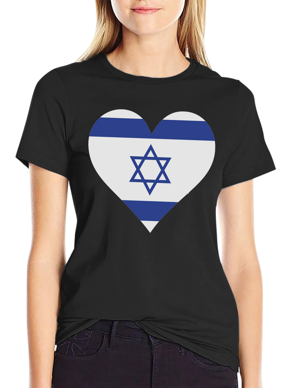 Israeli Flag Heart T-Shirt