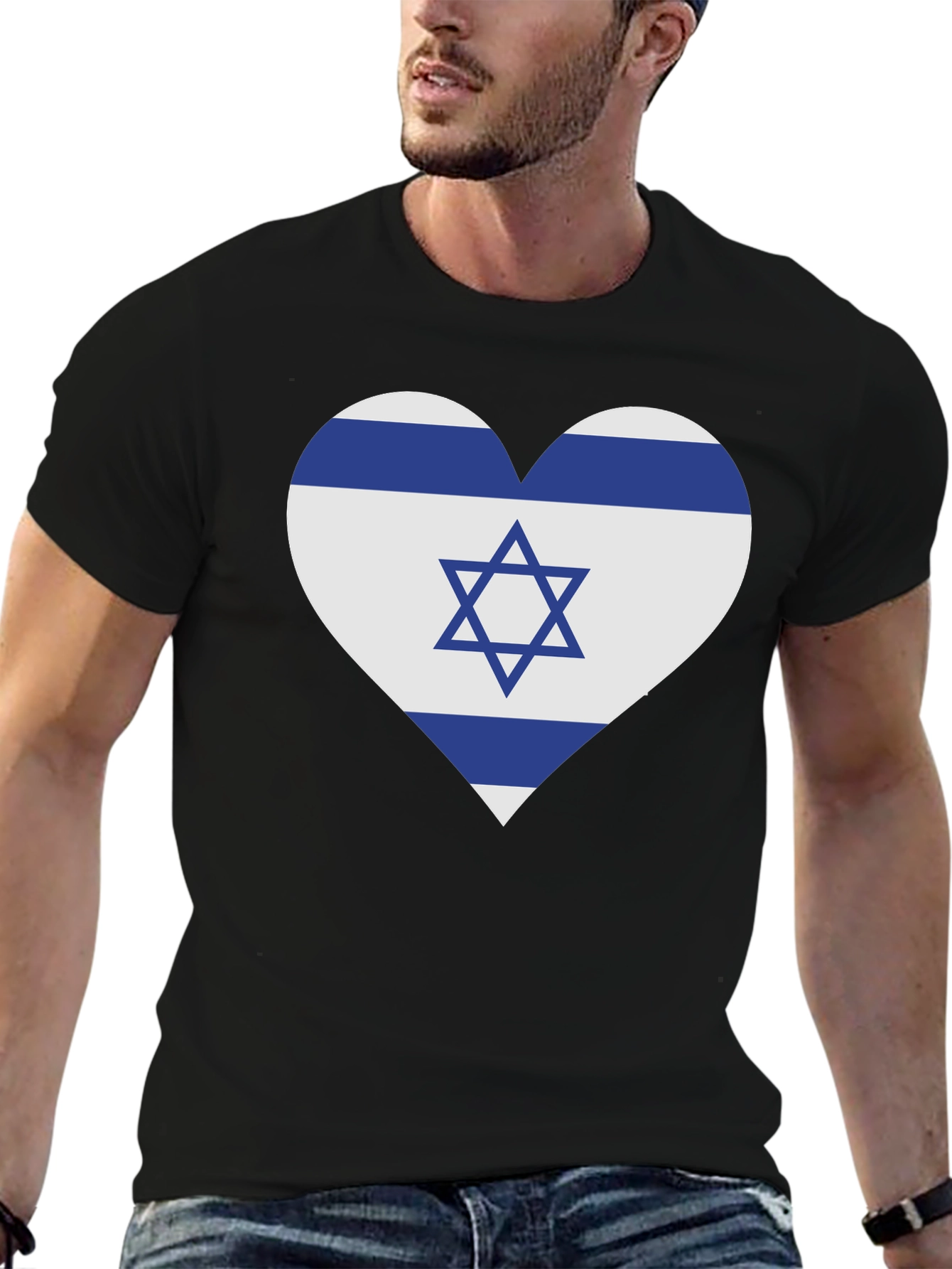 Israeli Flag Heart T-Shirt