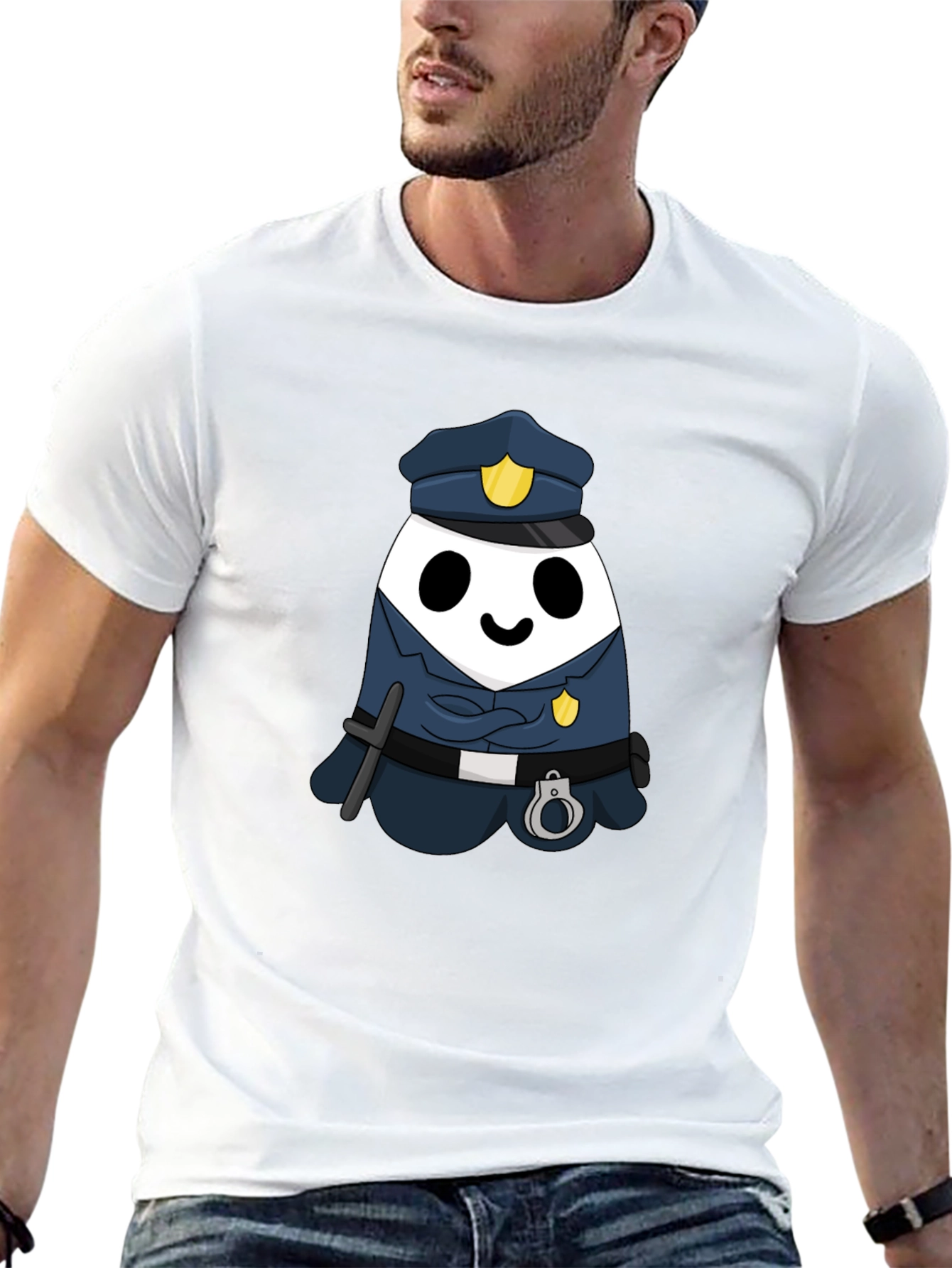 Cute Police Panda T-Shirt