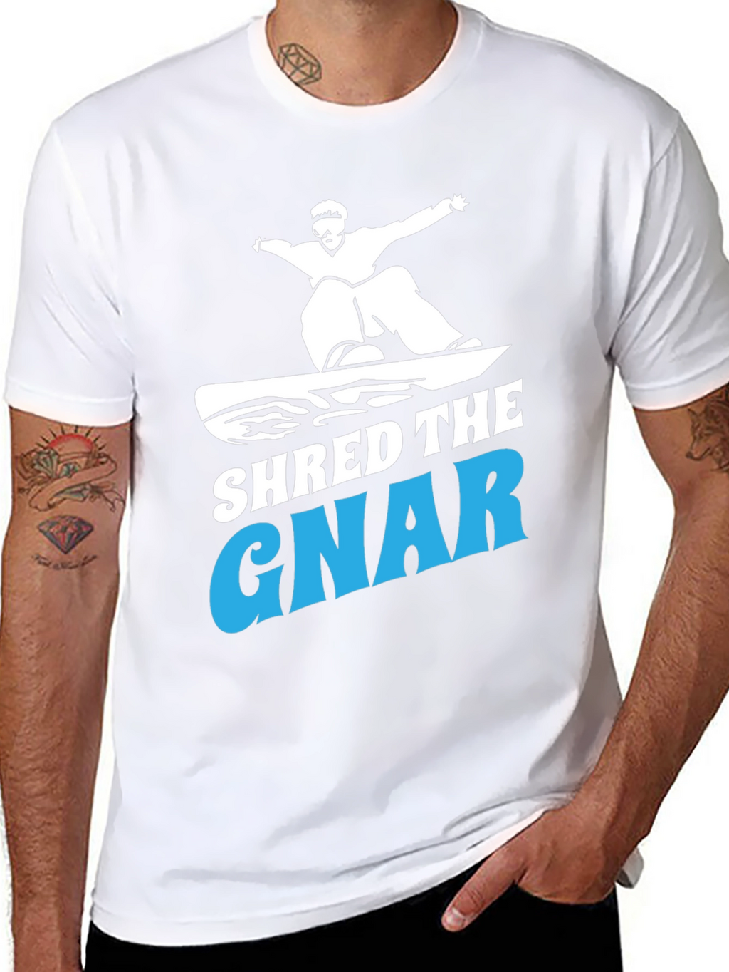 Shred the Gnar T-Shirt Snowboarding Tee
